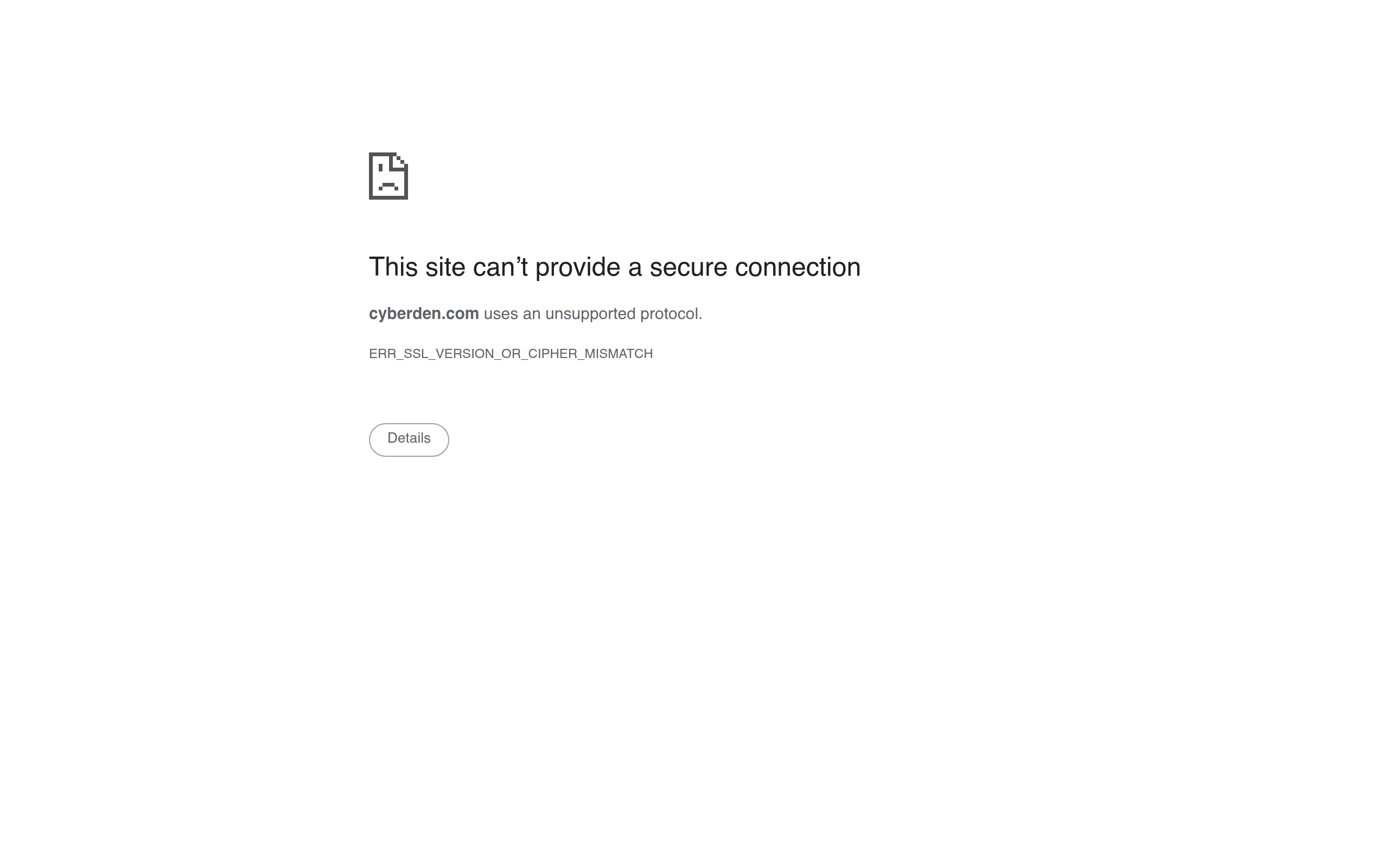 Screenshot of cyberden.com