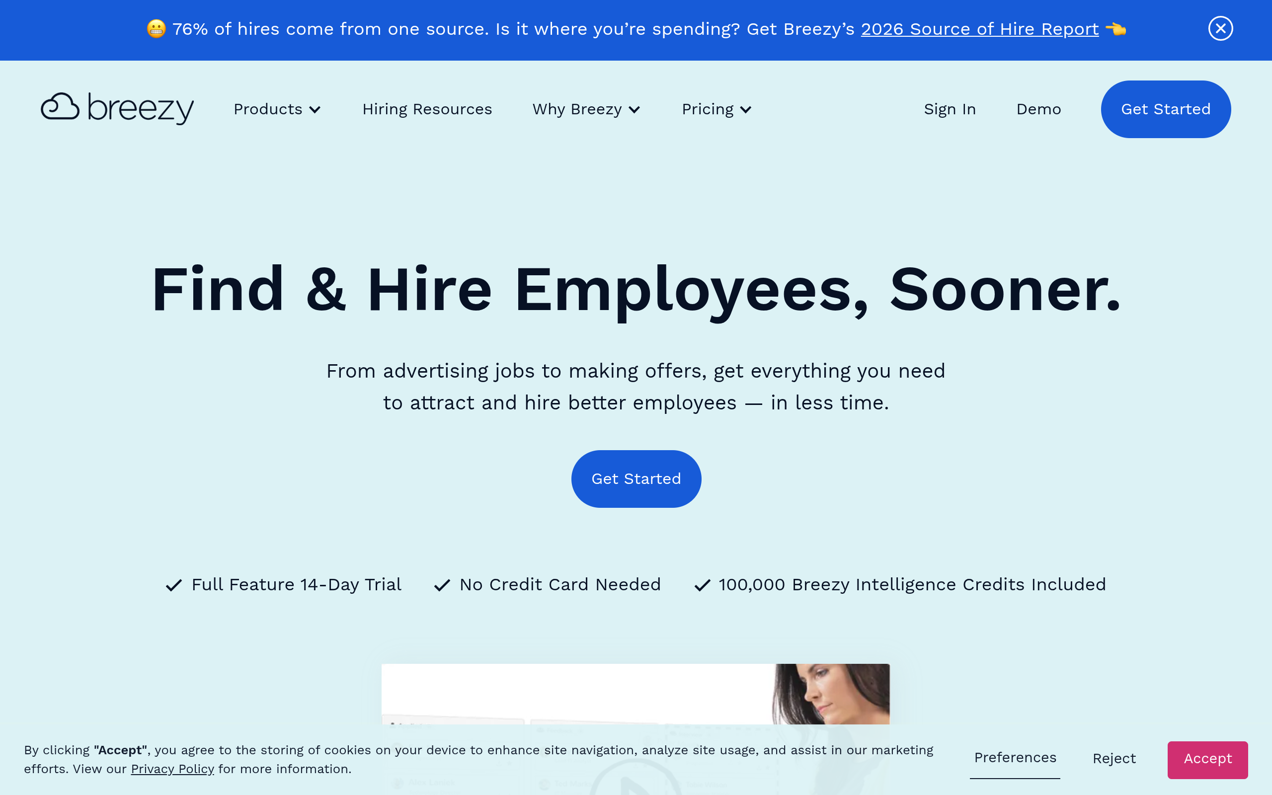 Modern Hiring Software & Applicant Tracking System screenshot – image 1