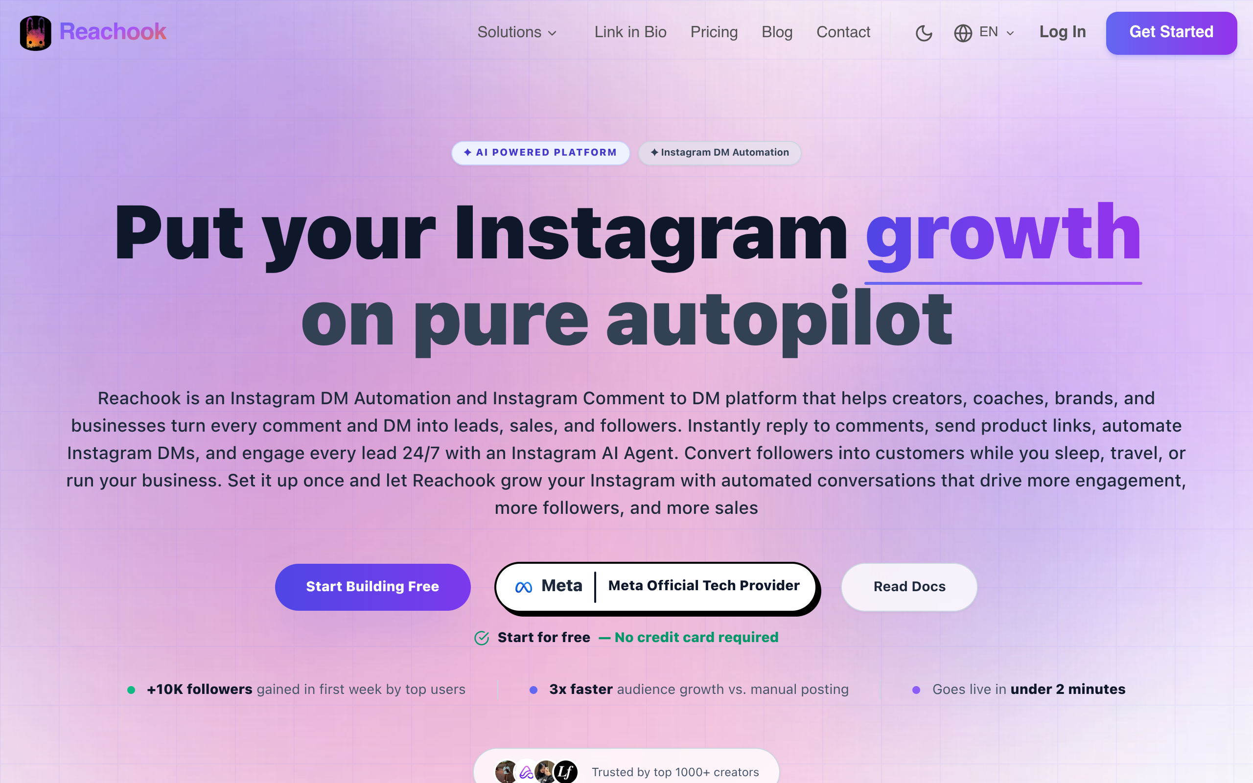 Reachook screenshot – image 1