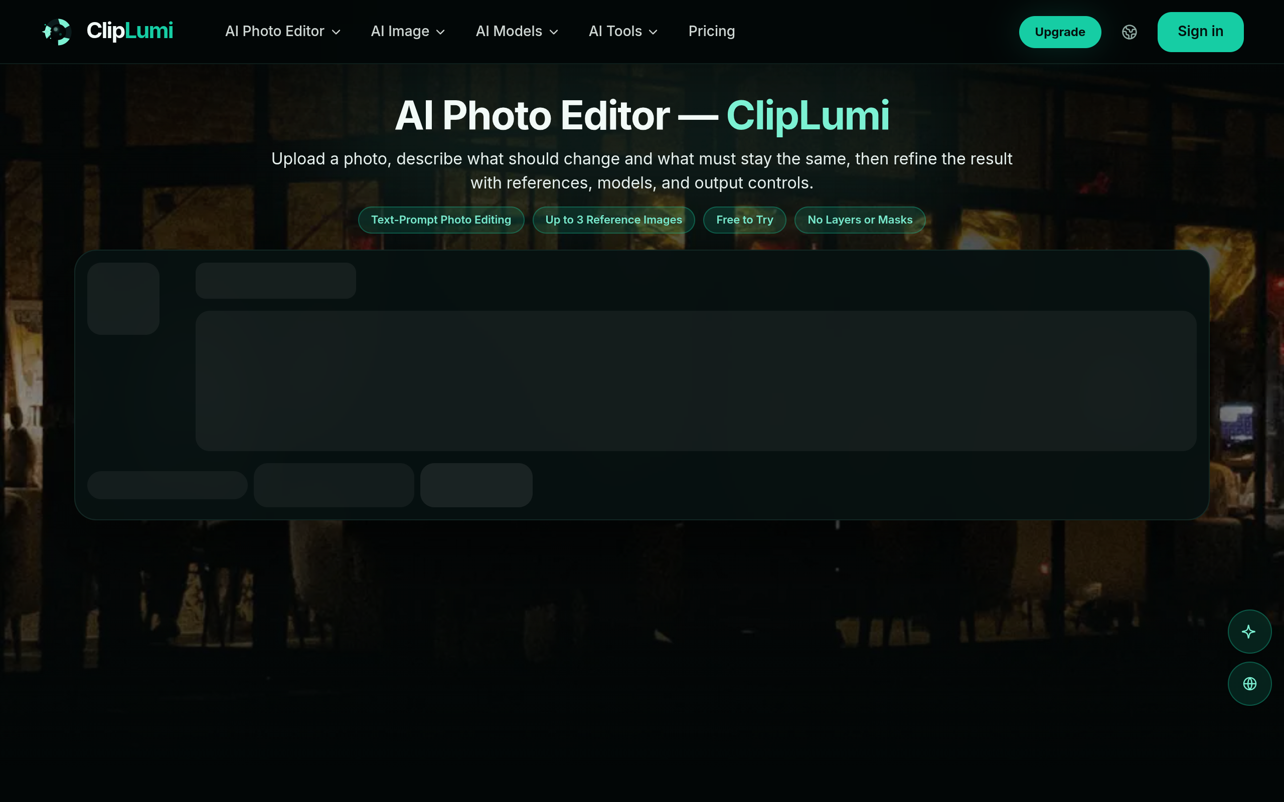 AI Photo Editor Online with Text Prompts screenshot – image 1