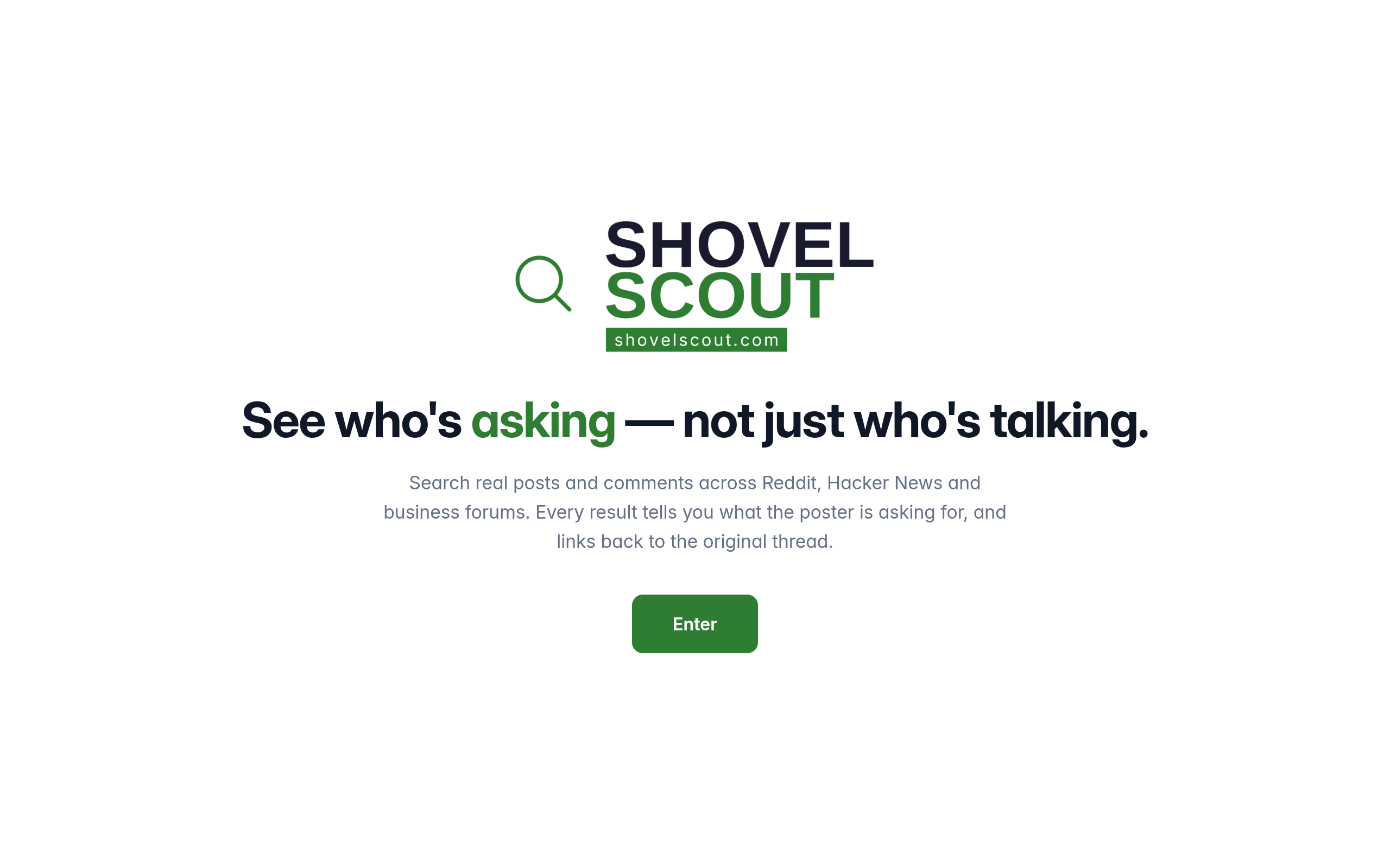 ShovelScout screenshot, image 1