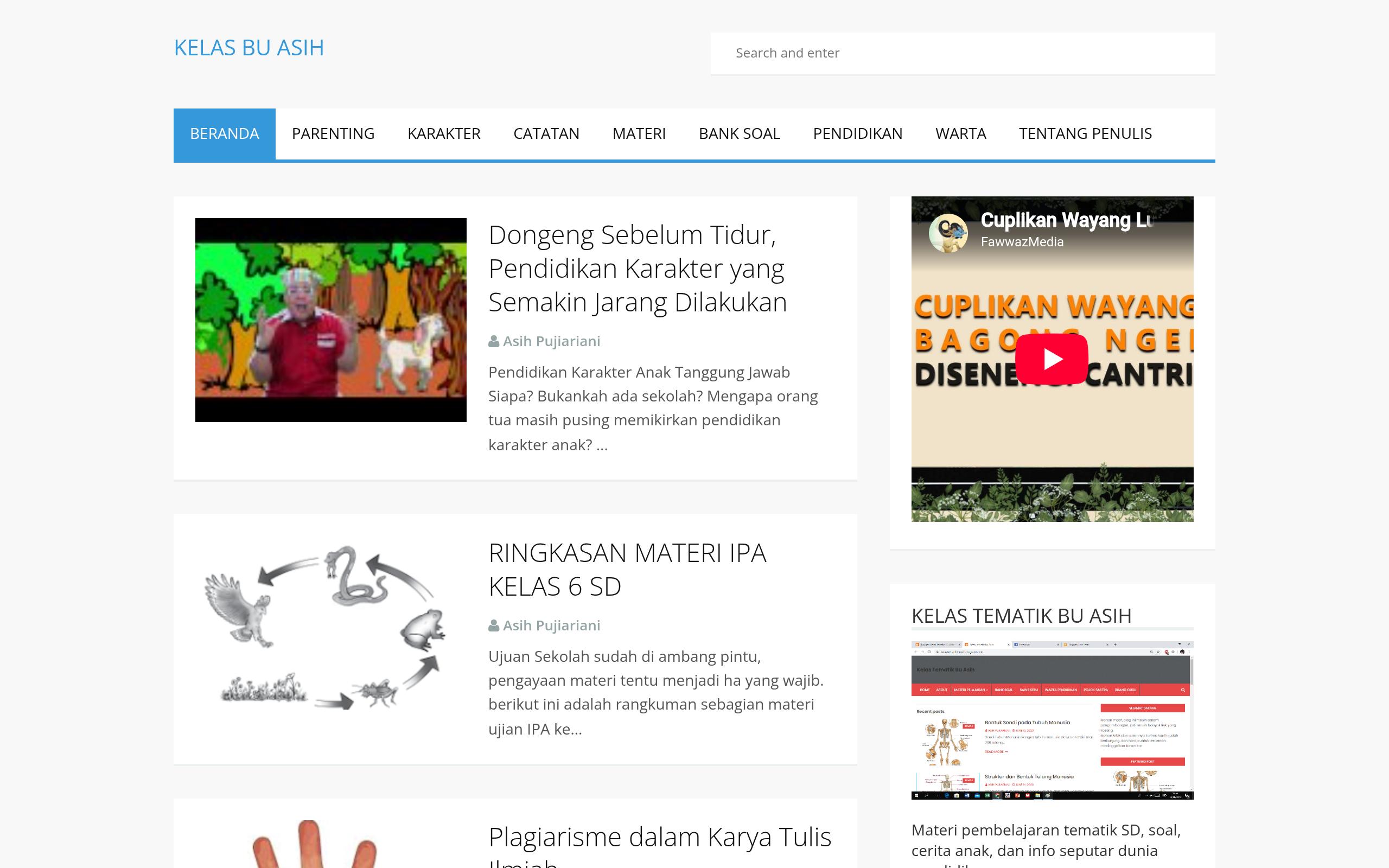 Screenshot of artikel-kependidikan.blogspot.com