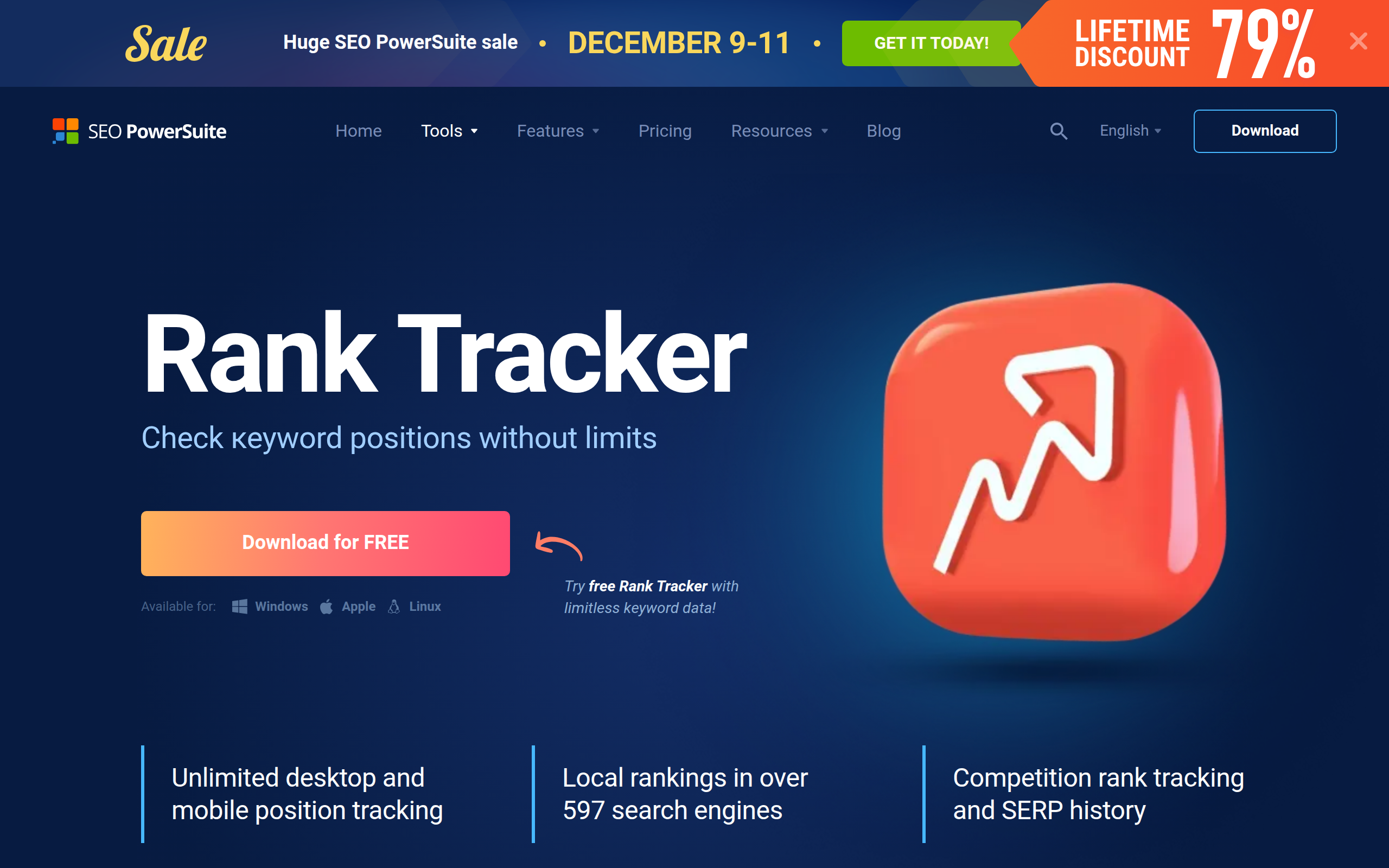 Rank Tracker (SEO PowerSuite) Screenshot