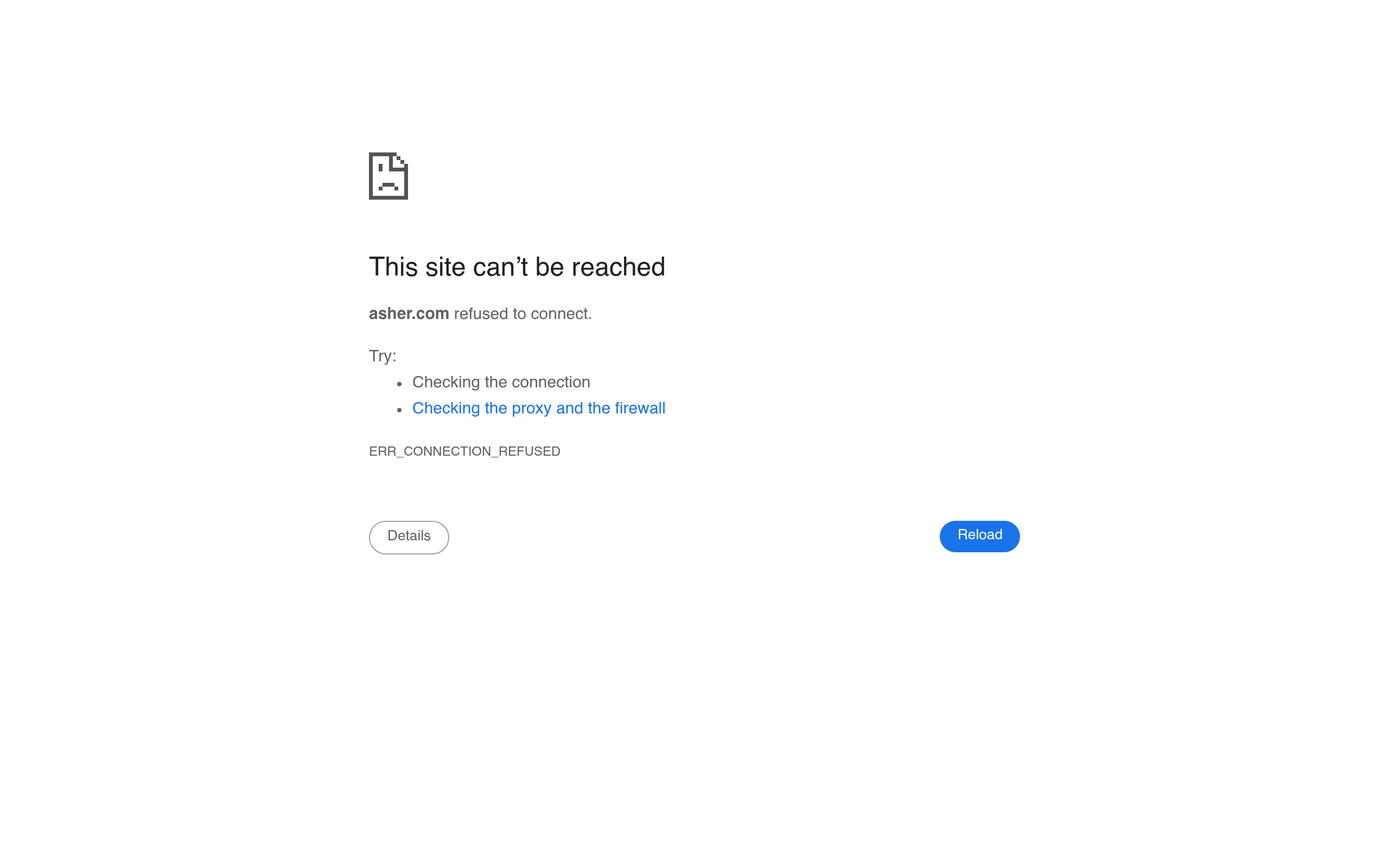 Screenshot of asher.com