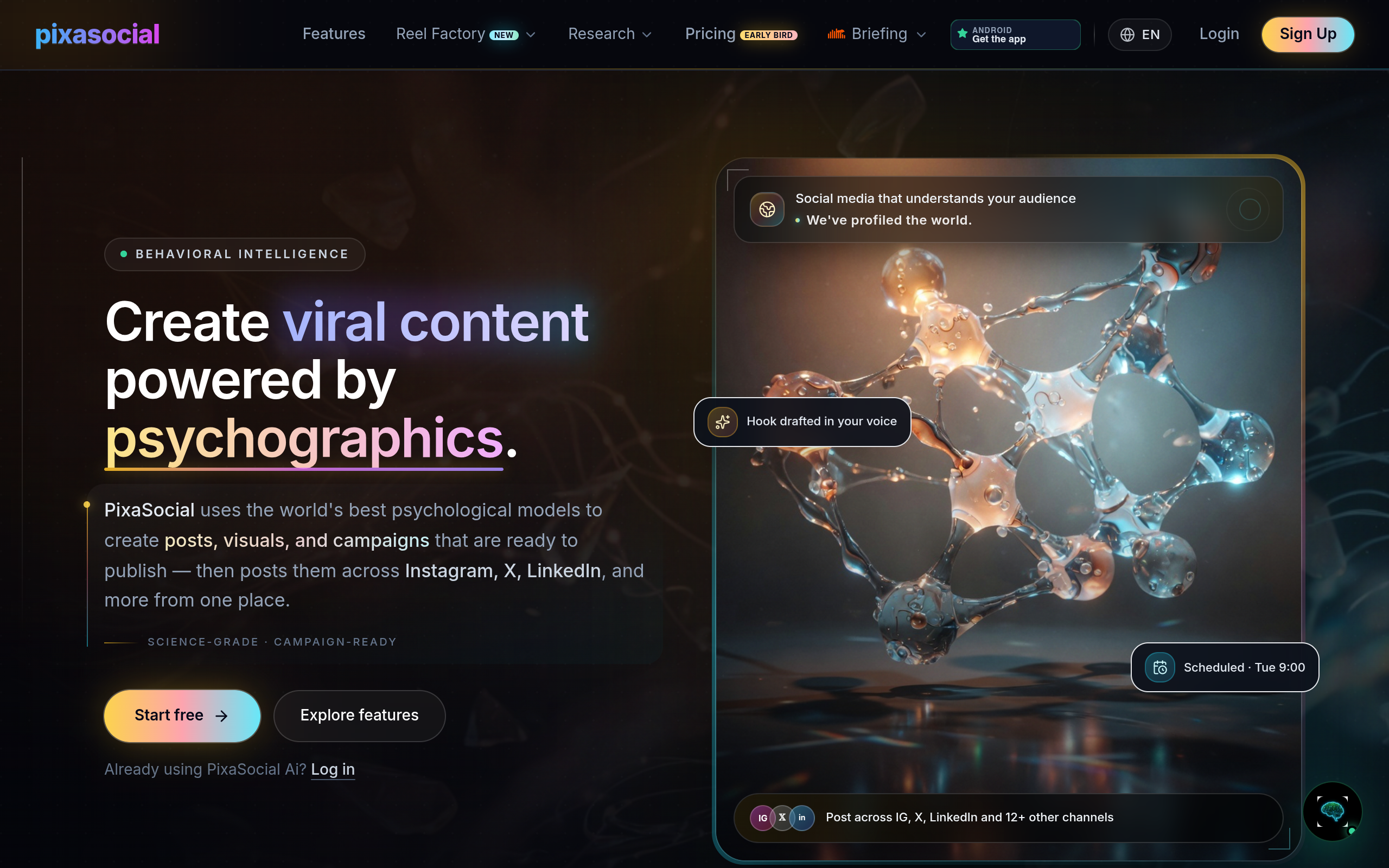 PixaSocial Ai screenshot, image 1