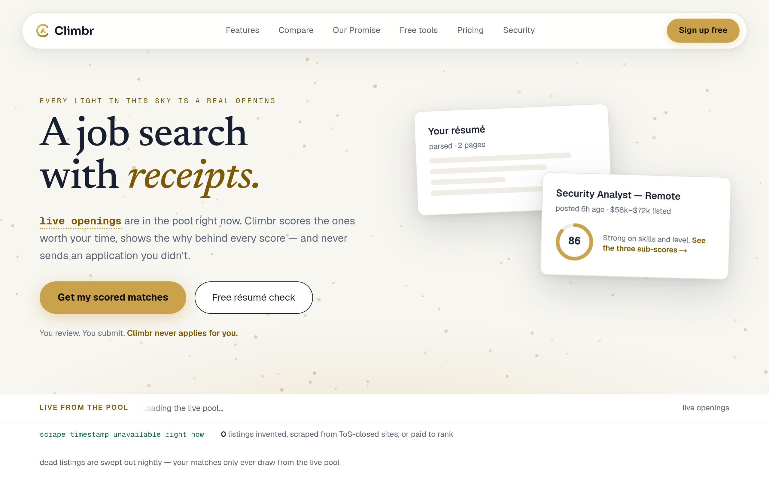 Climbr screenshot – image 1