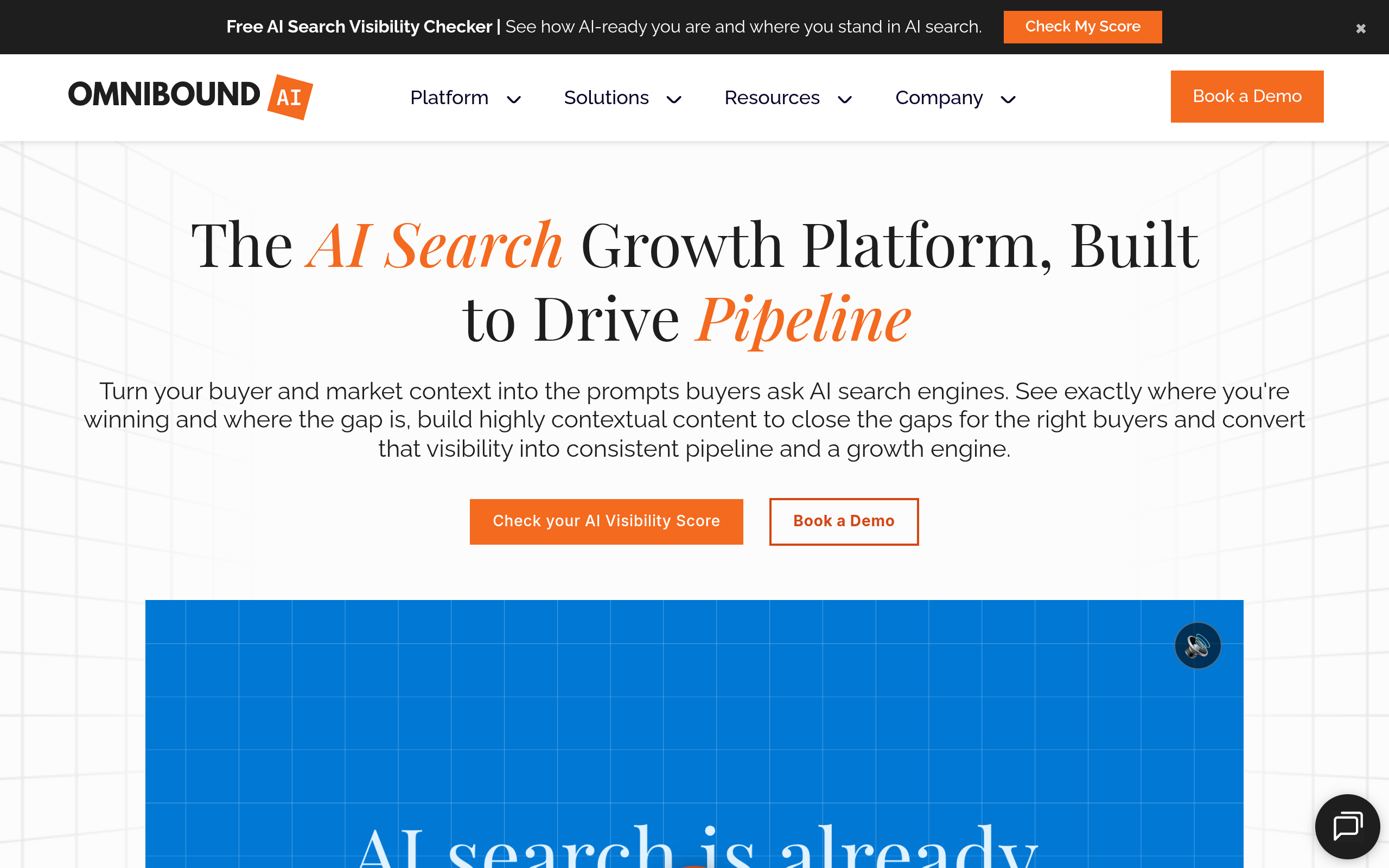 AI Search Visibility and Growth Platform screenshot, image 1