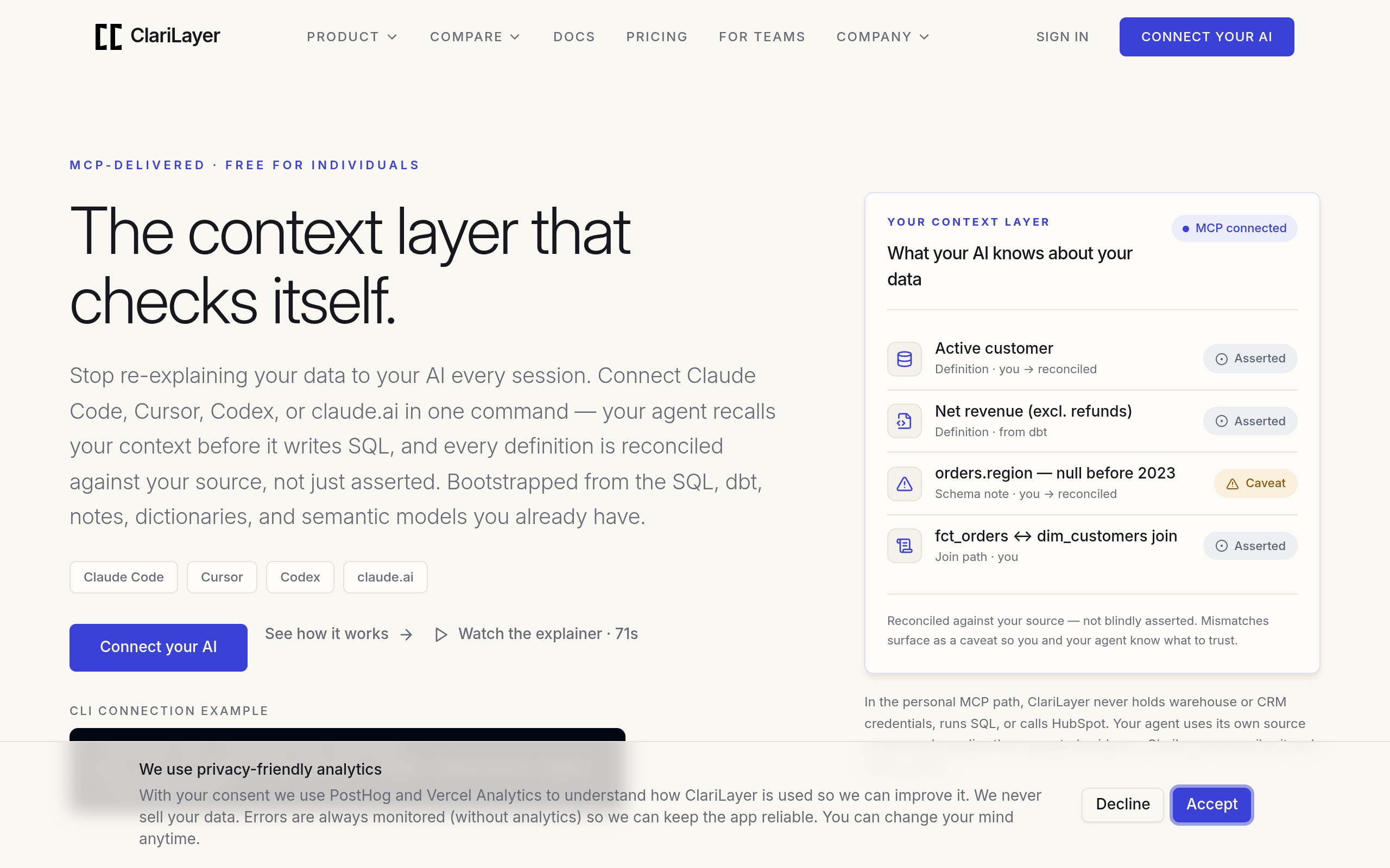 ClariLayer screenshot – image 1