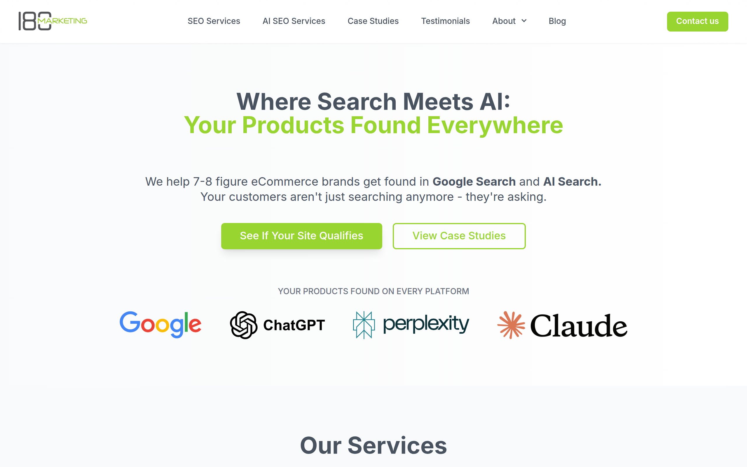 180 Marketing Screenshot