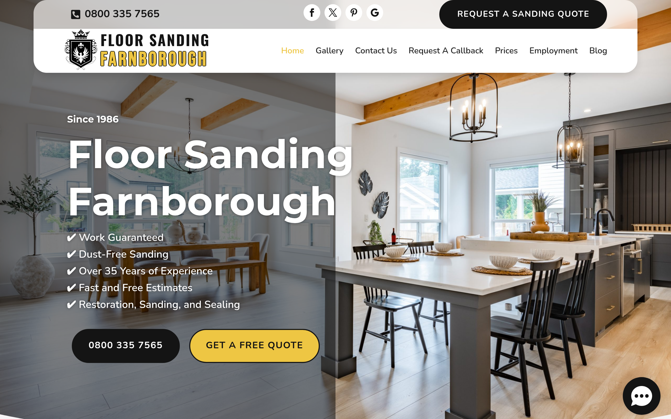 Screenshot of farnboroughfloorsanding.co.uk