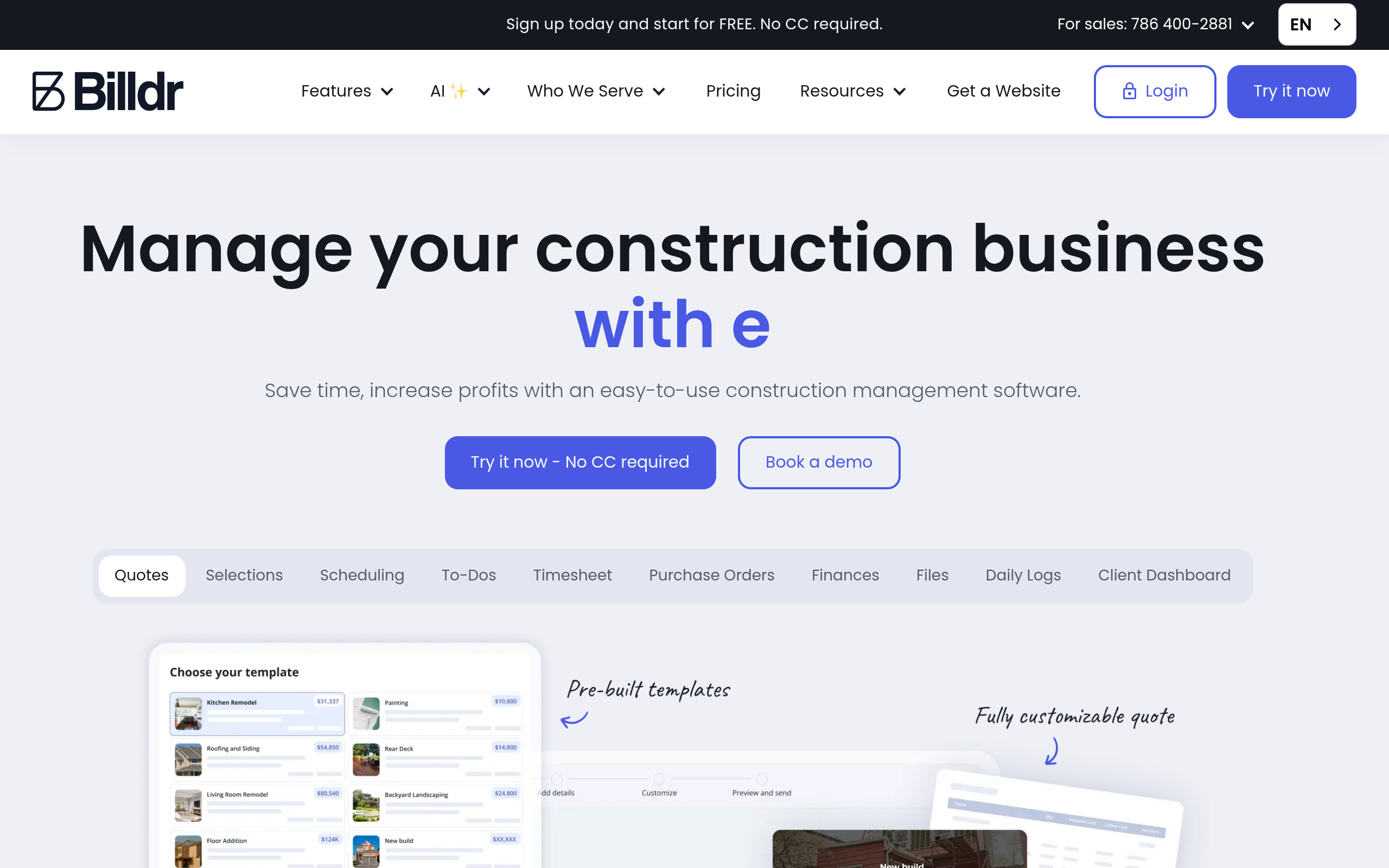 Construction Management Software for Contractors screenshot, image 1