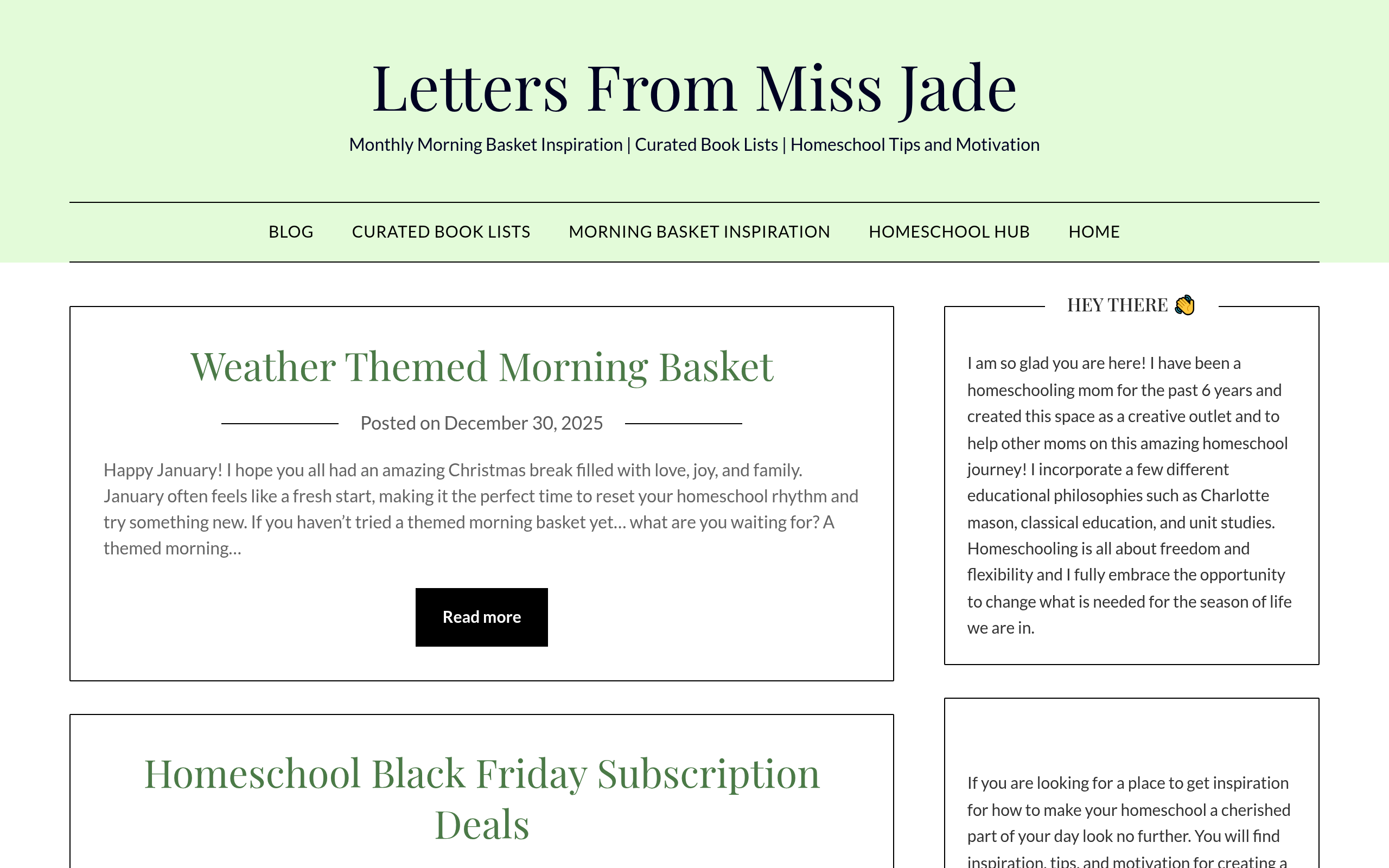 Blog - Letters From Miss Jade