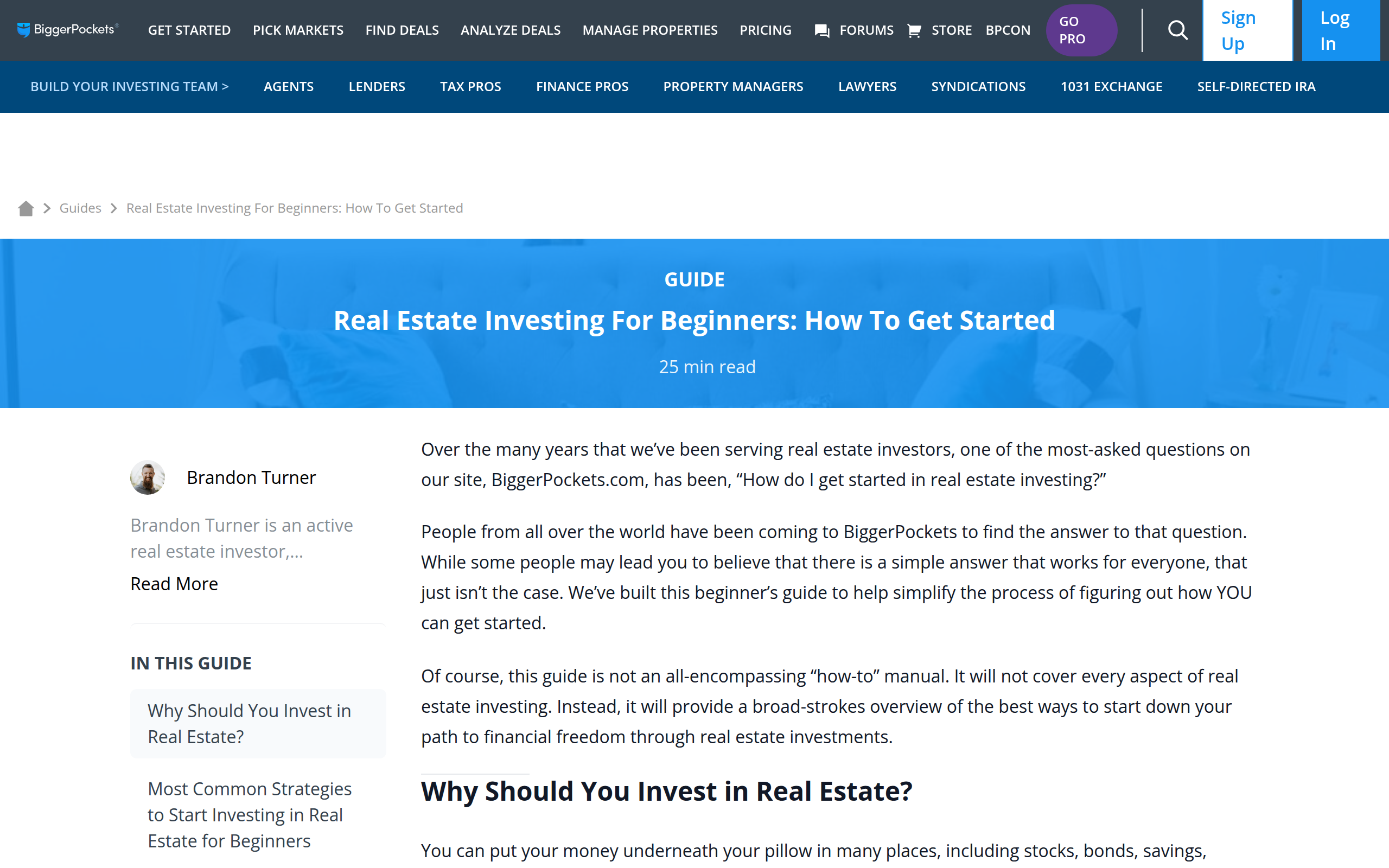 Biggerpockets screenshot