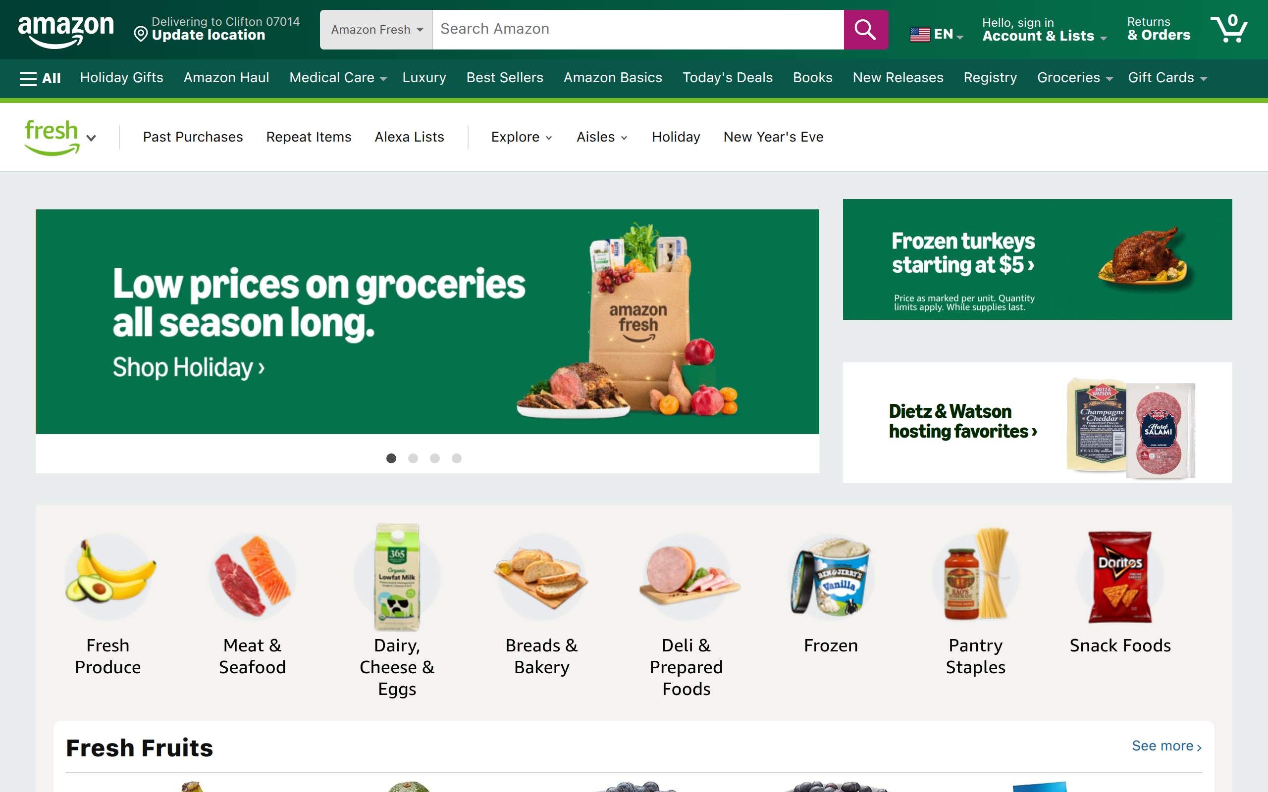 Amazon Fresh Screenshot