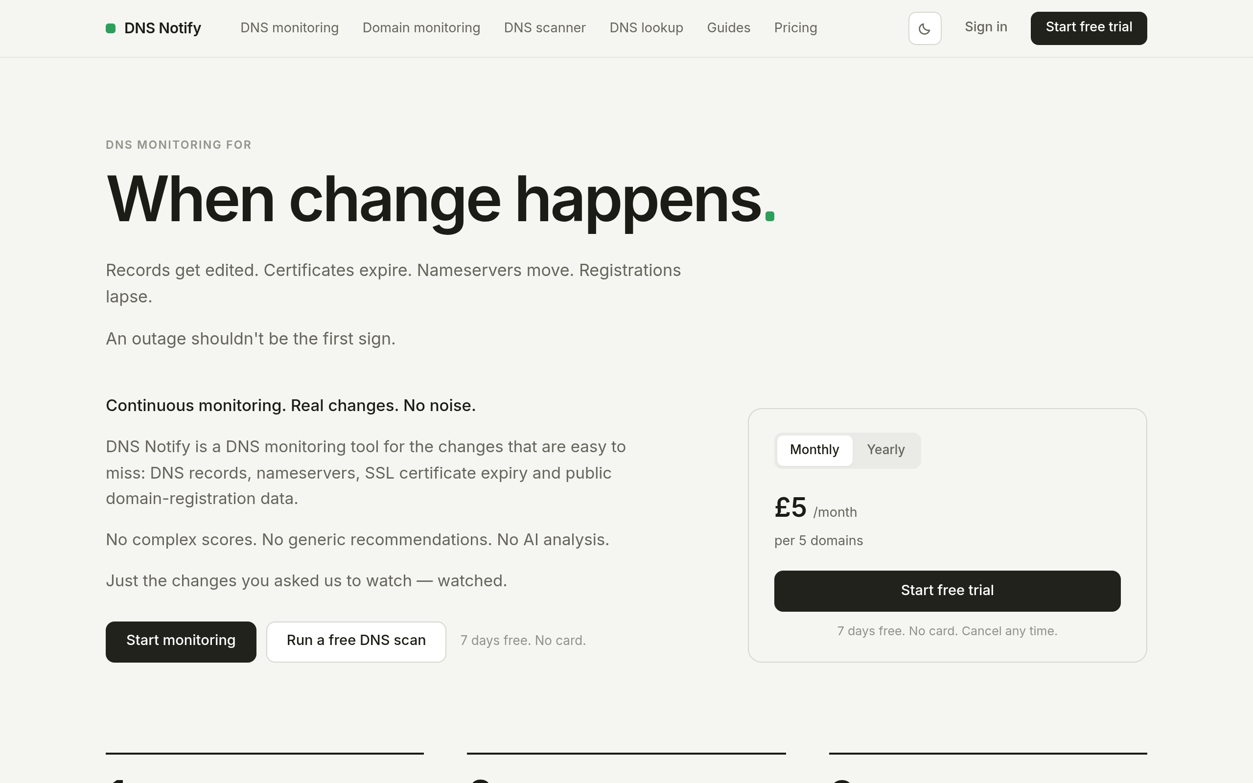 DNS Notify screenshot, image 1