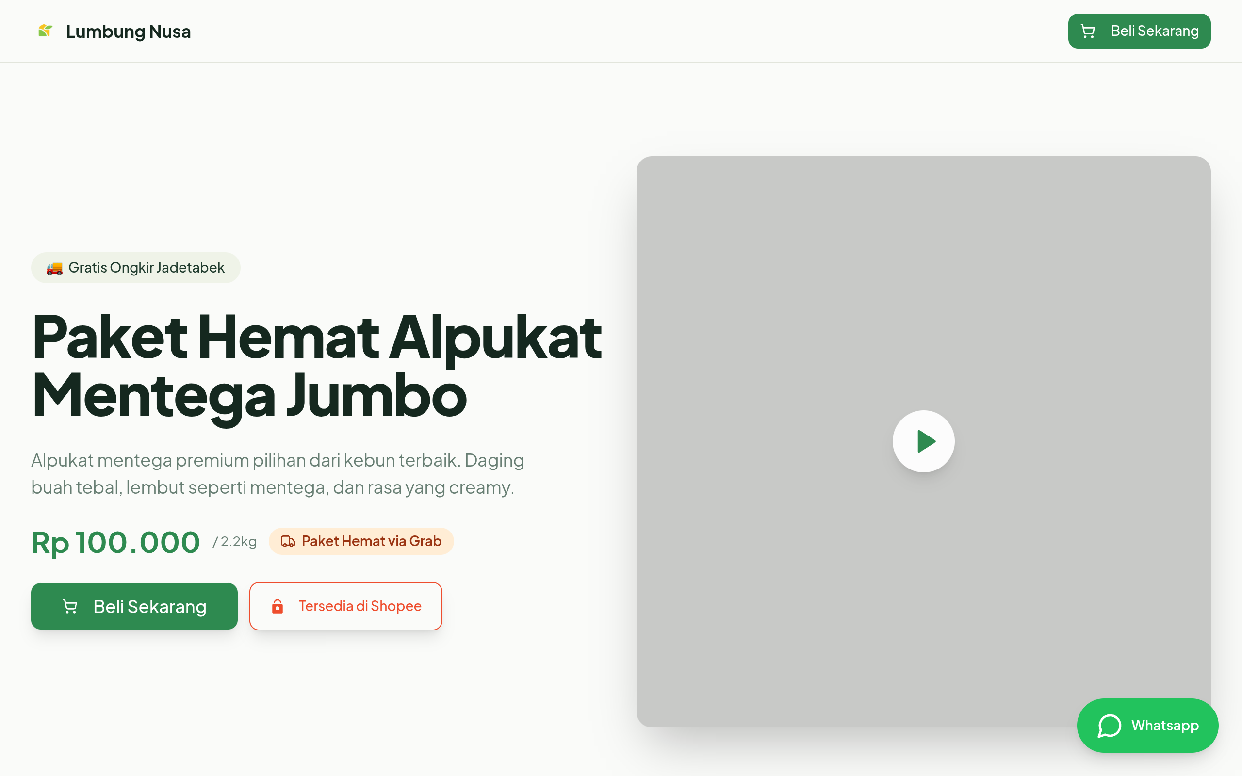 Screenshot of lumbungnusa.com