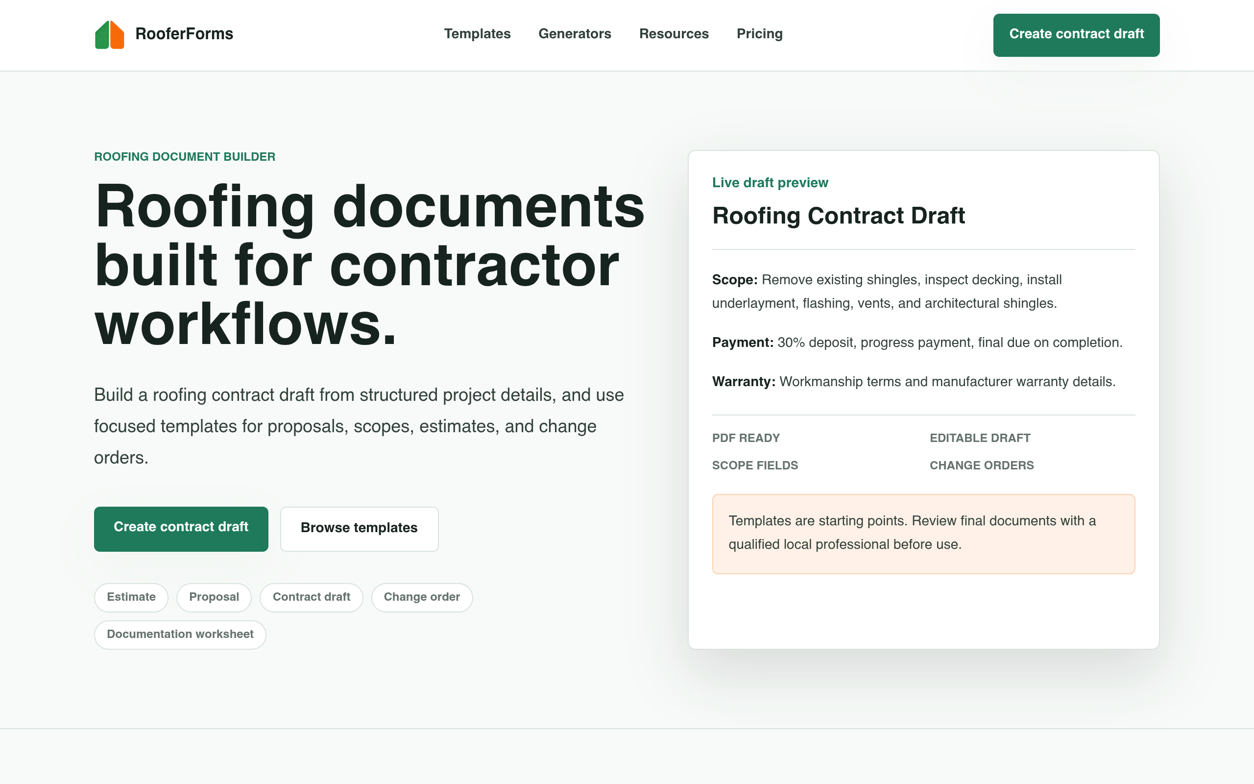RooferForms screenshot – image 1