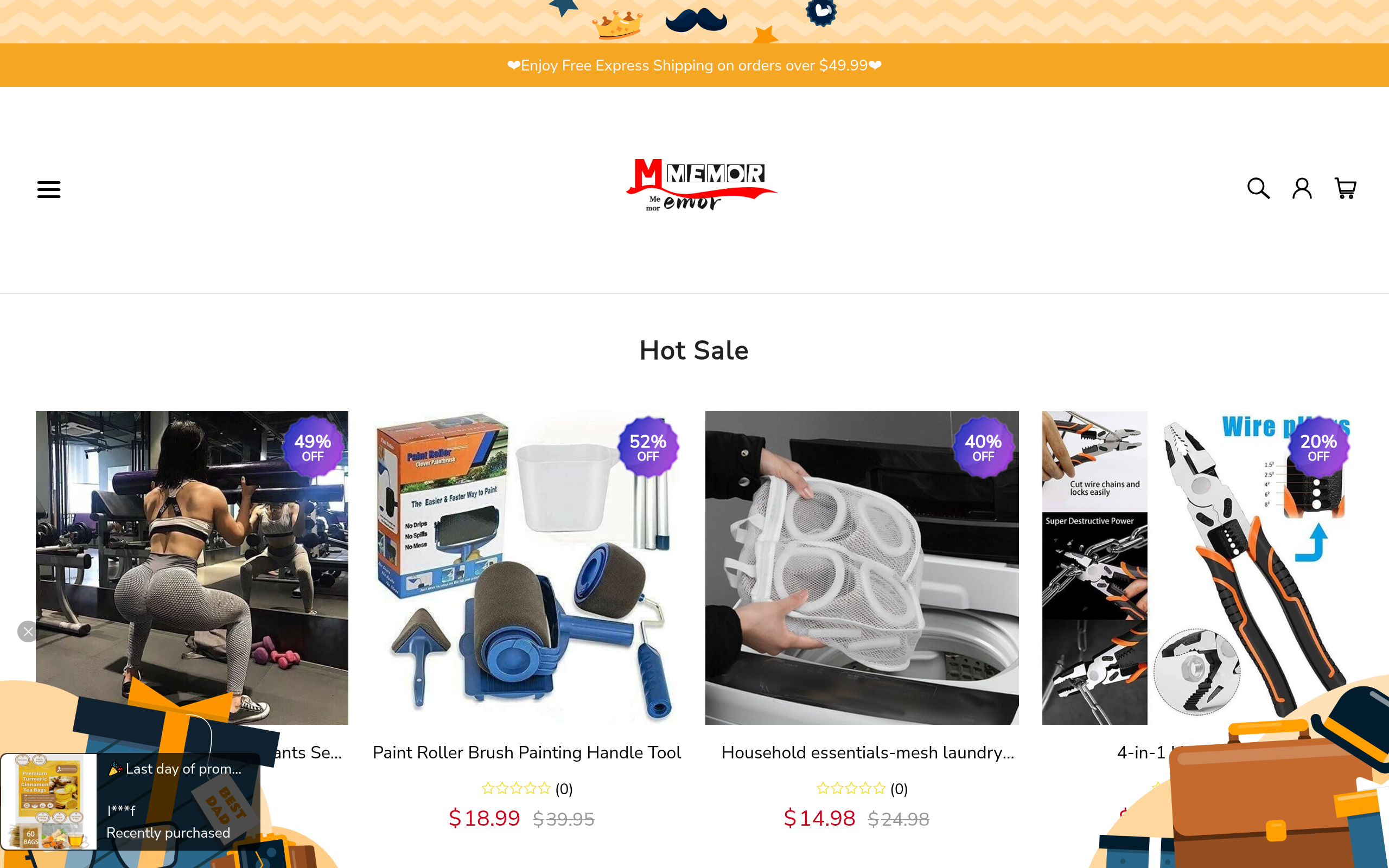 Screenshot of memorieof.com