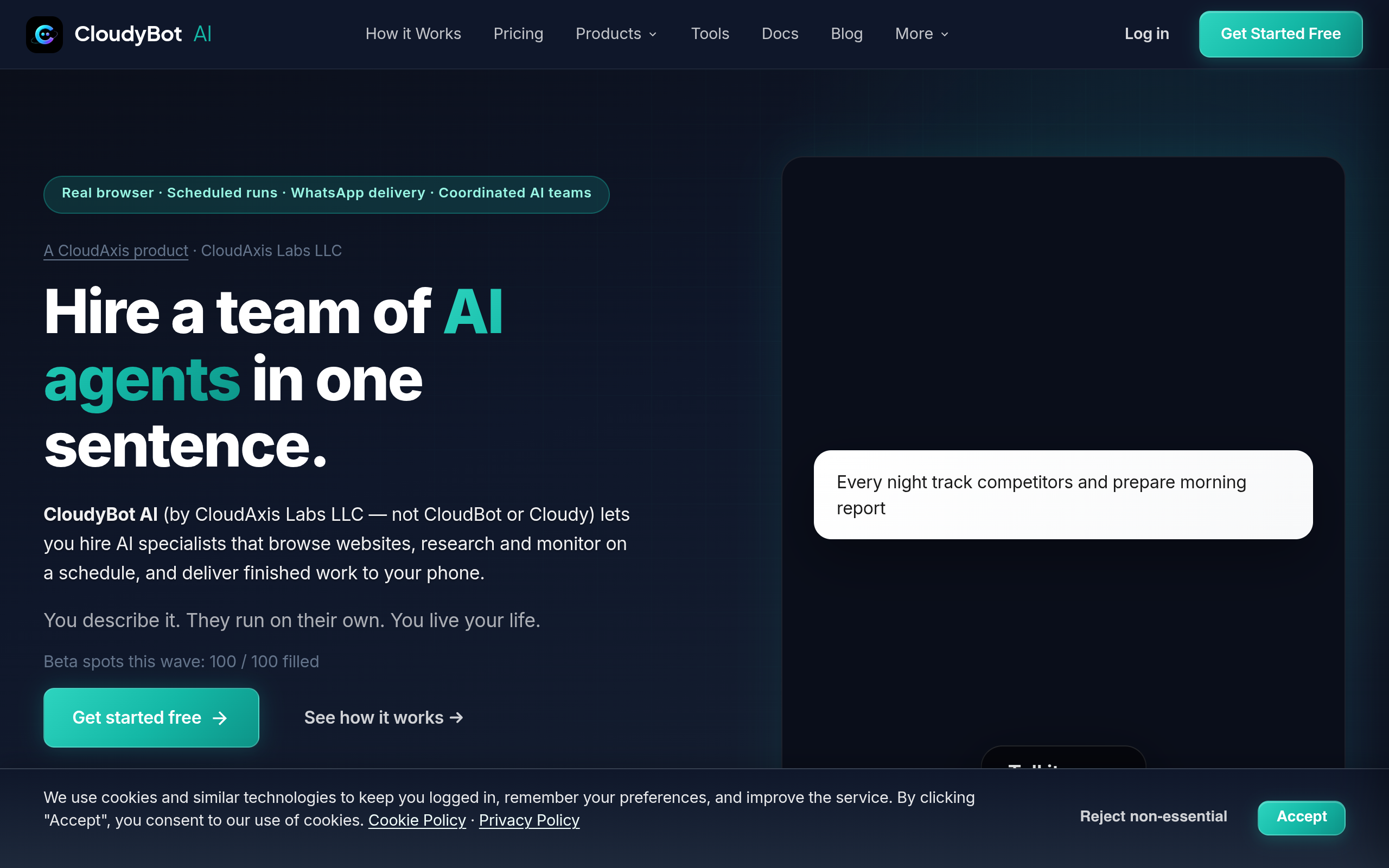 CloudyBot AI screenshot – image 1