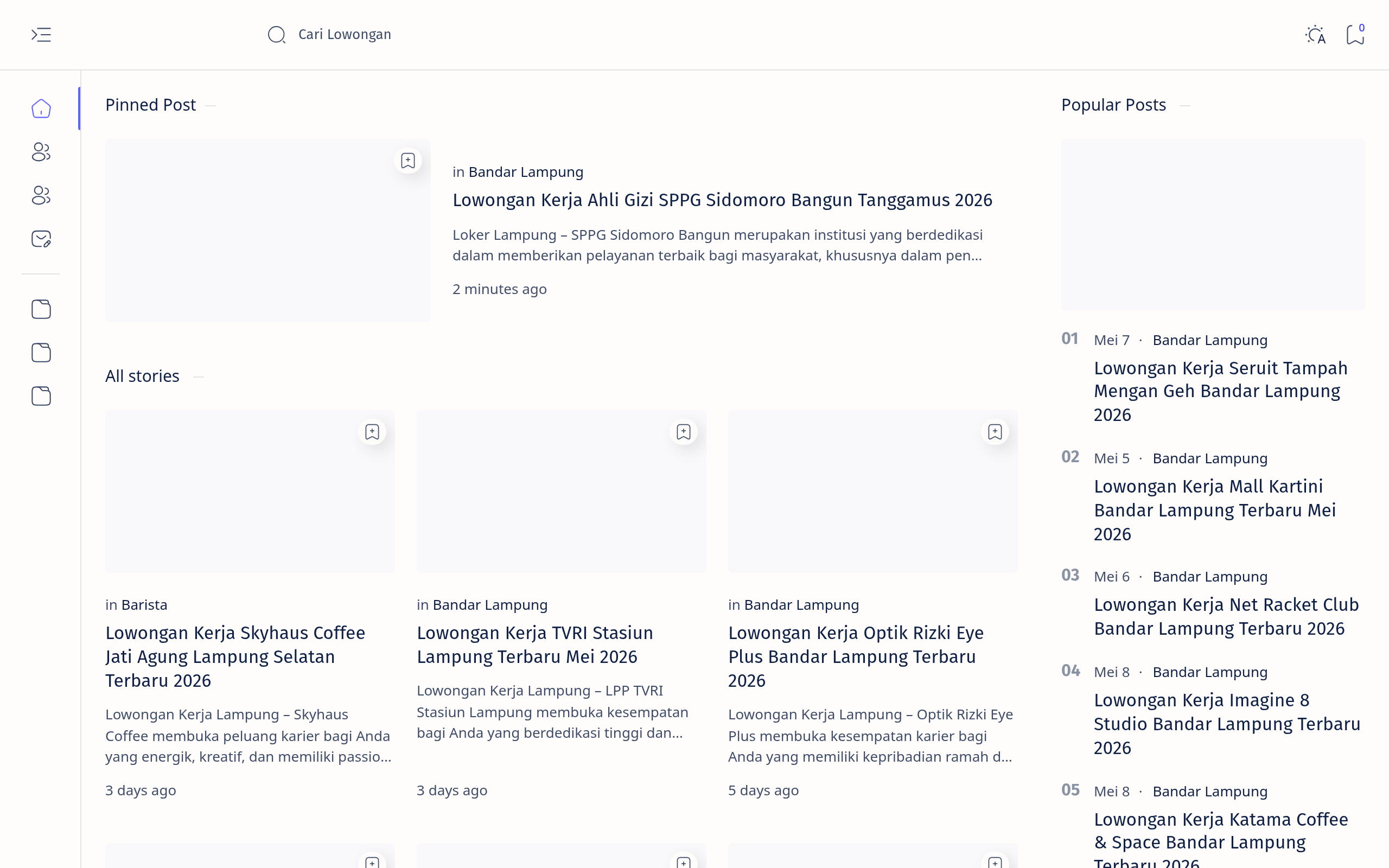 Screenshot of www.lokerlampung.web.id