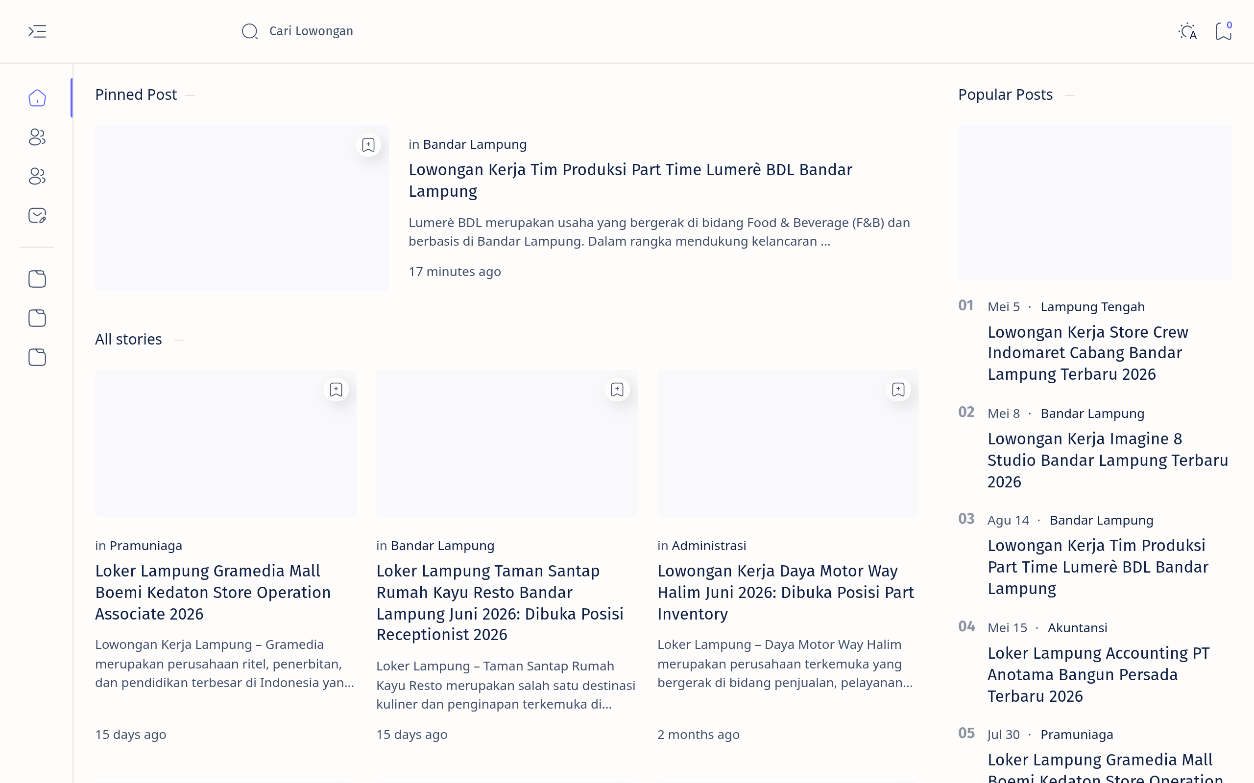 Screenshot of lokerlampung.web.id