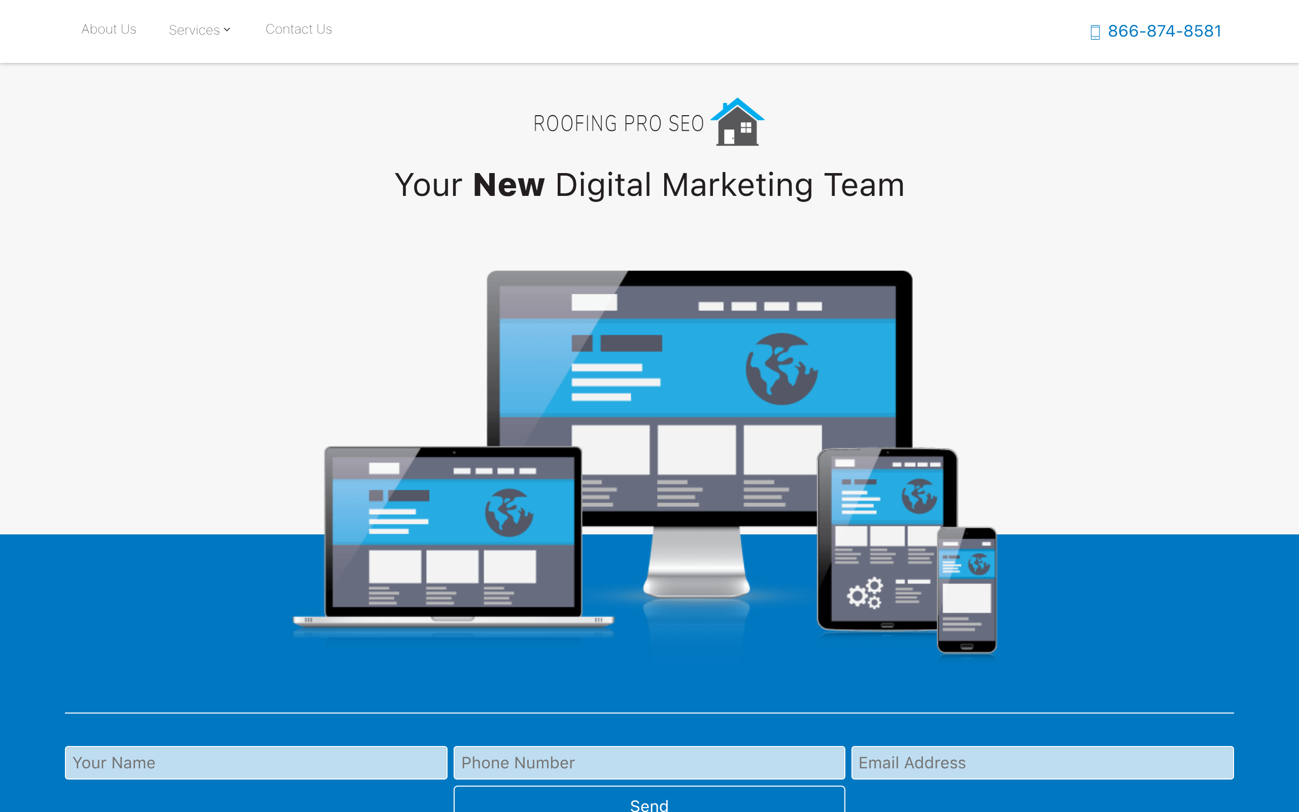 Roofing SEO Pros Screenshot