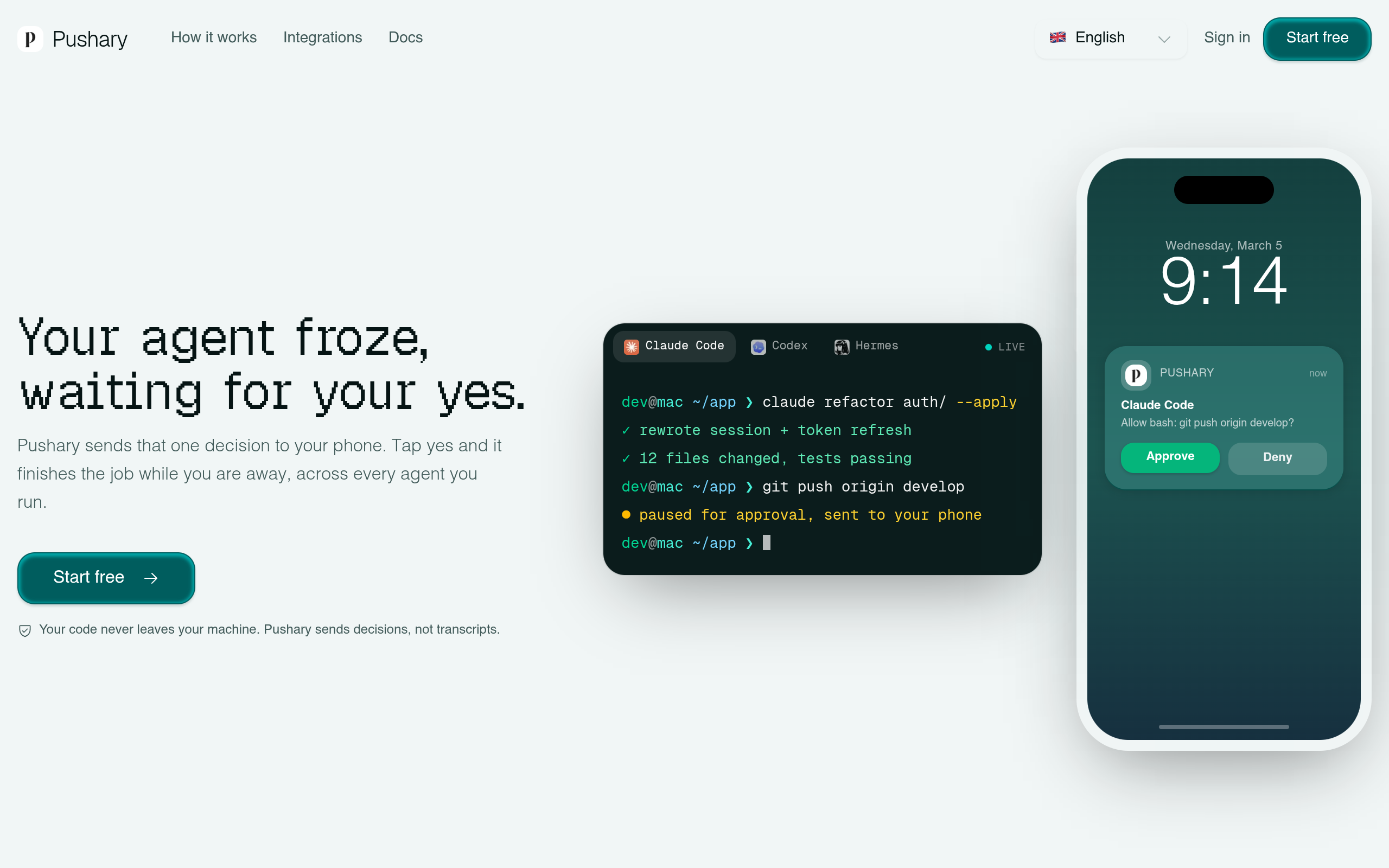 Pushary screenshot – image 1