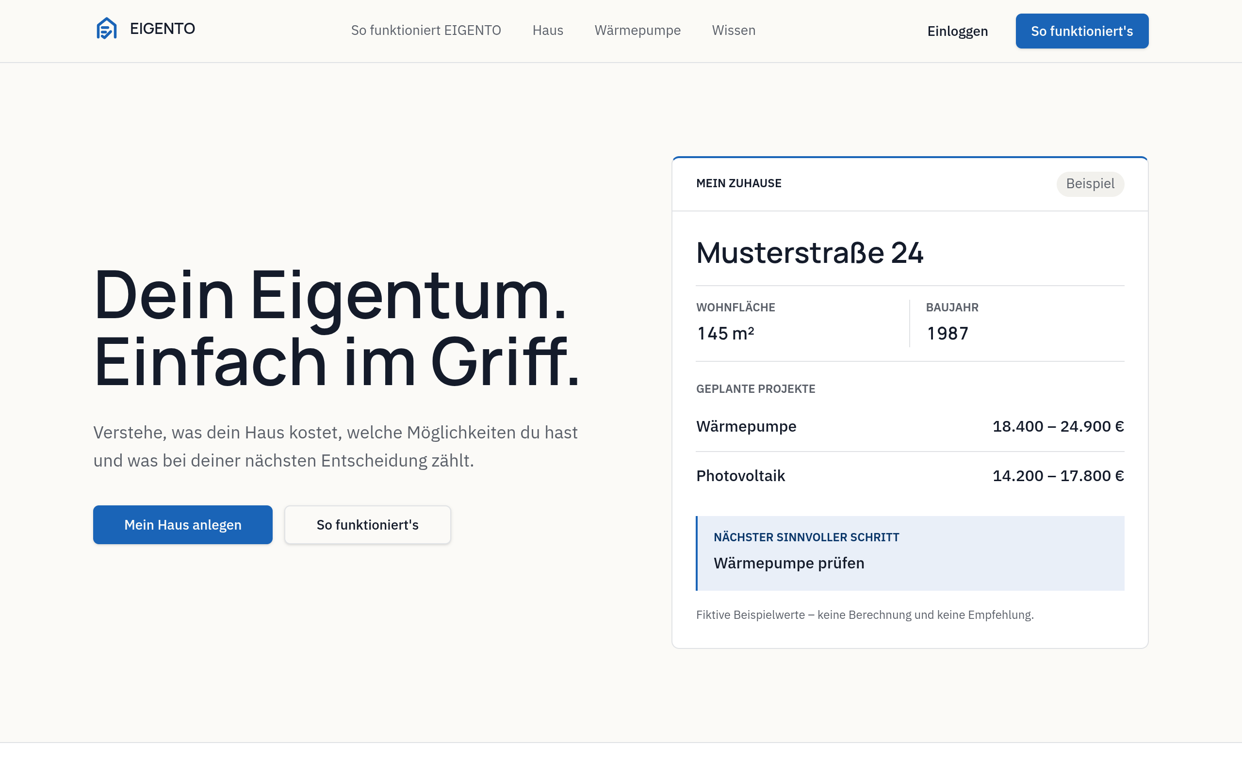 EIGENTO screenshot, image 1