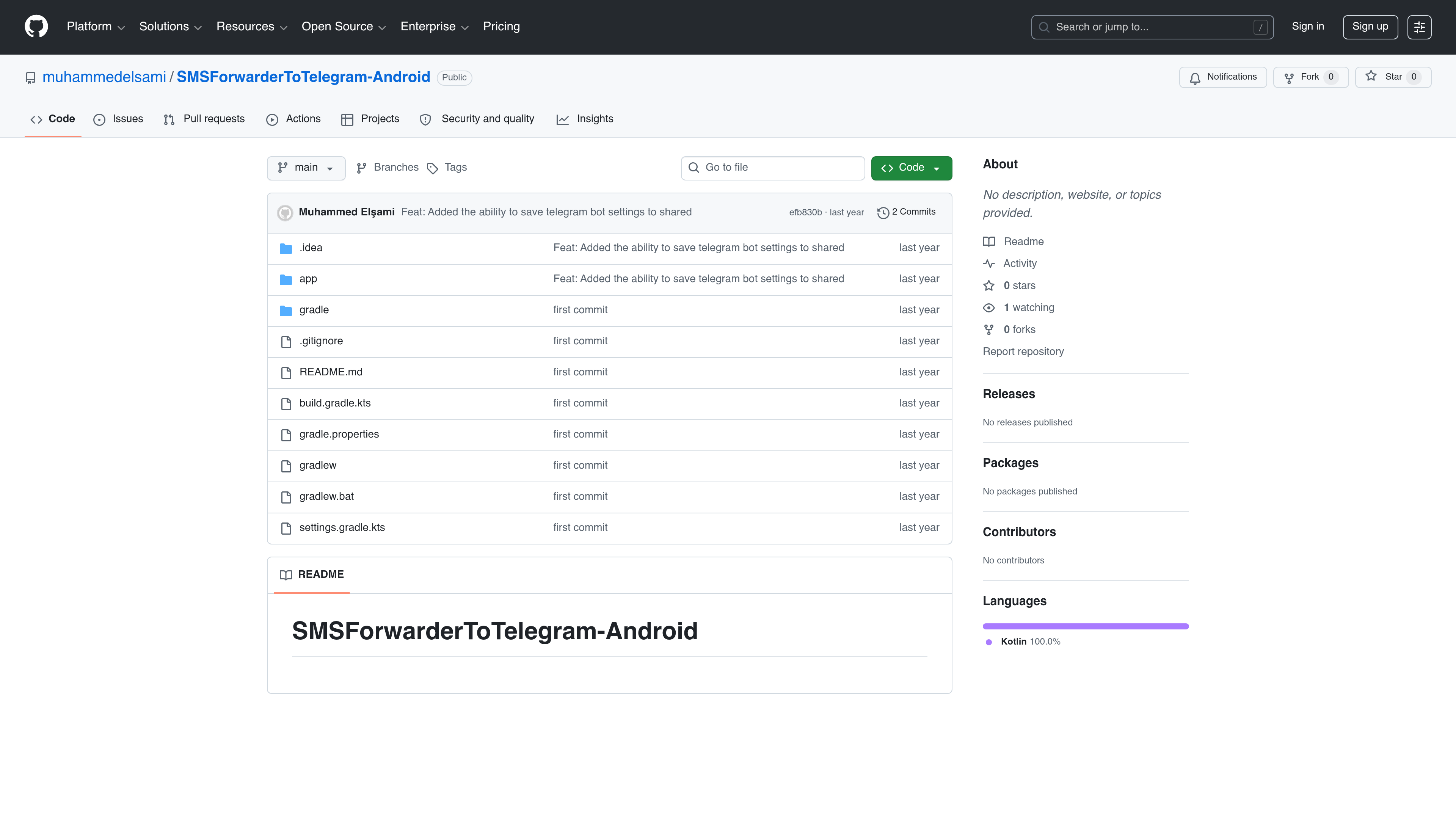 SMS Forwarder to Telegram - Android