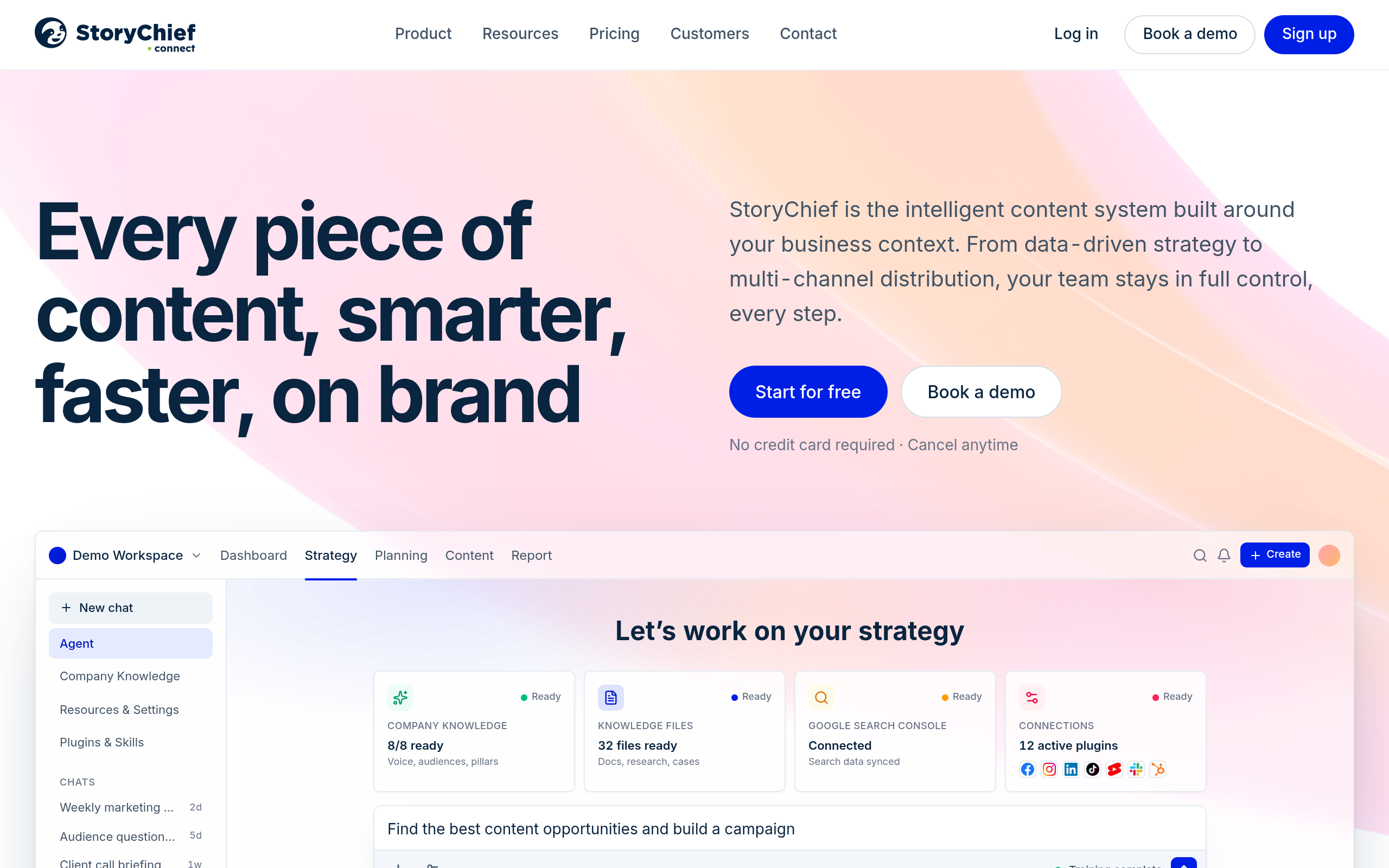 StoryChief Connect screenshot – image 1
