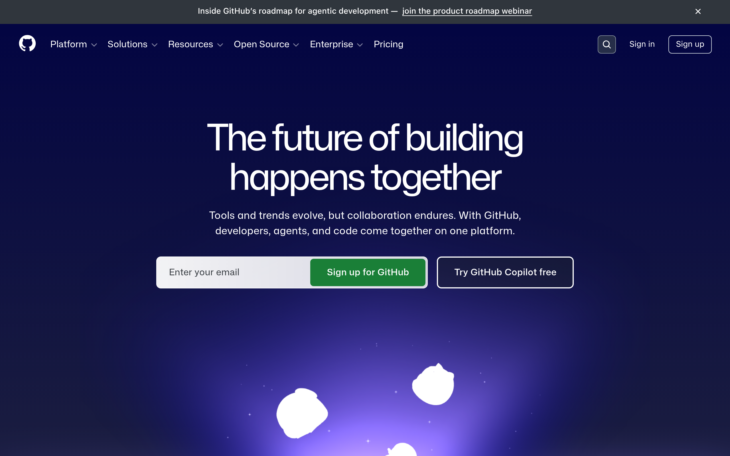 Screenshot of github.com