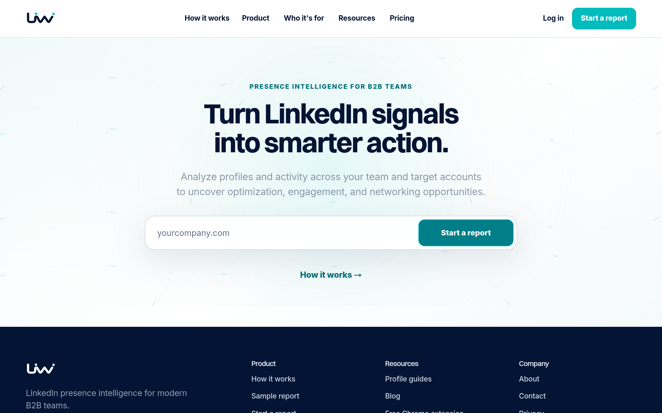 LinkedIn Presence Intelligence for B2B Teams screenshot, image 1