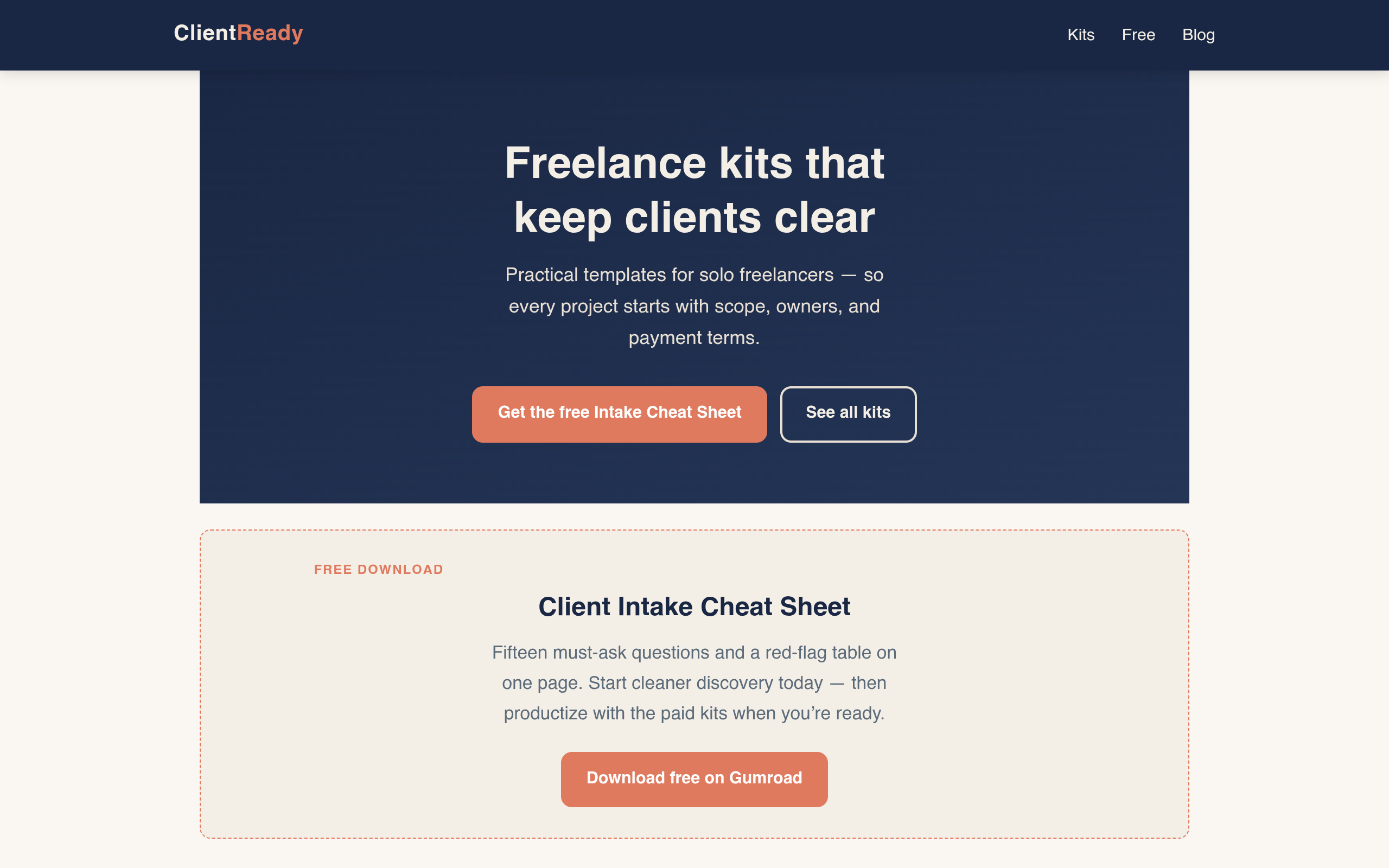 ClientReady screenshot, image 1