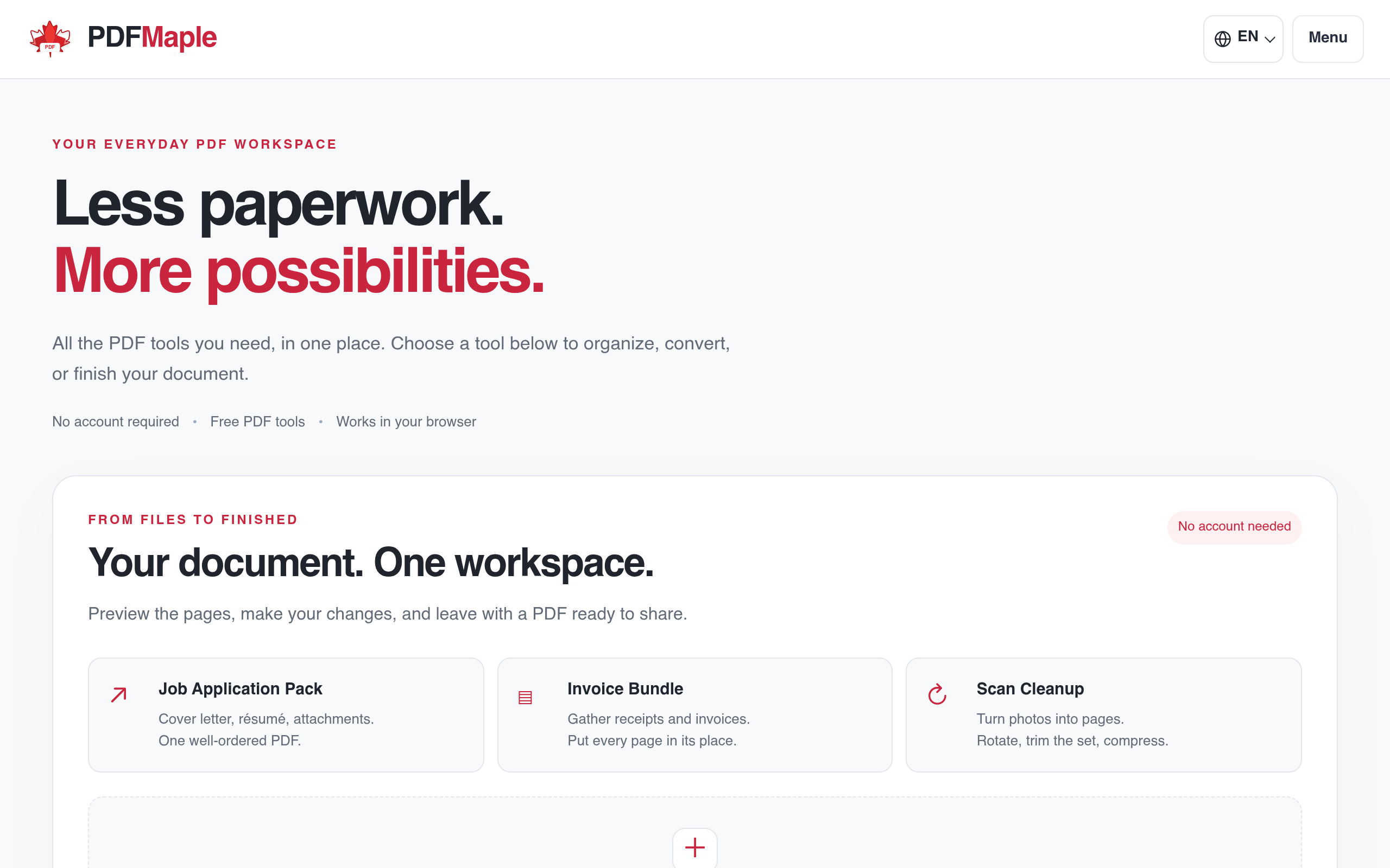 Free PDF Tools screenshot, image 1
