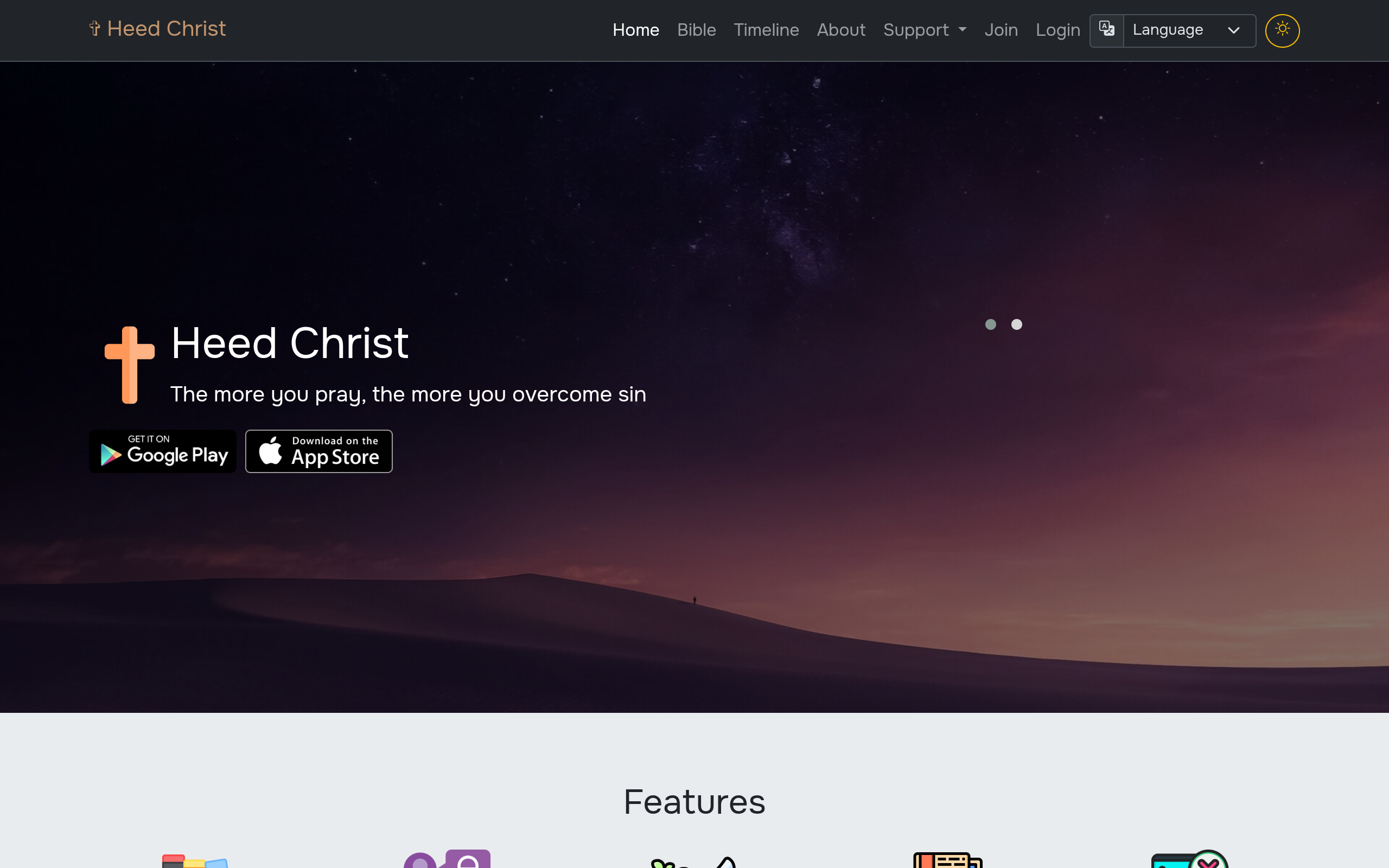 Screenshot of heedchrist.com