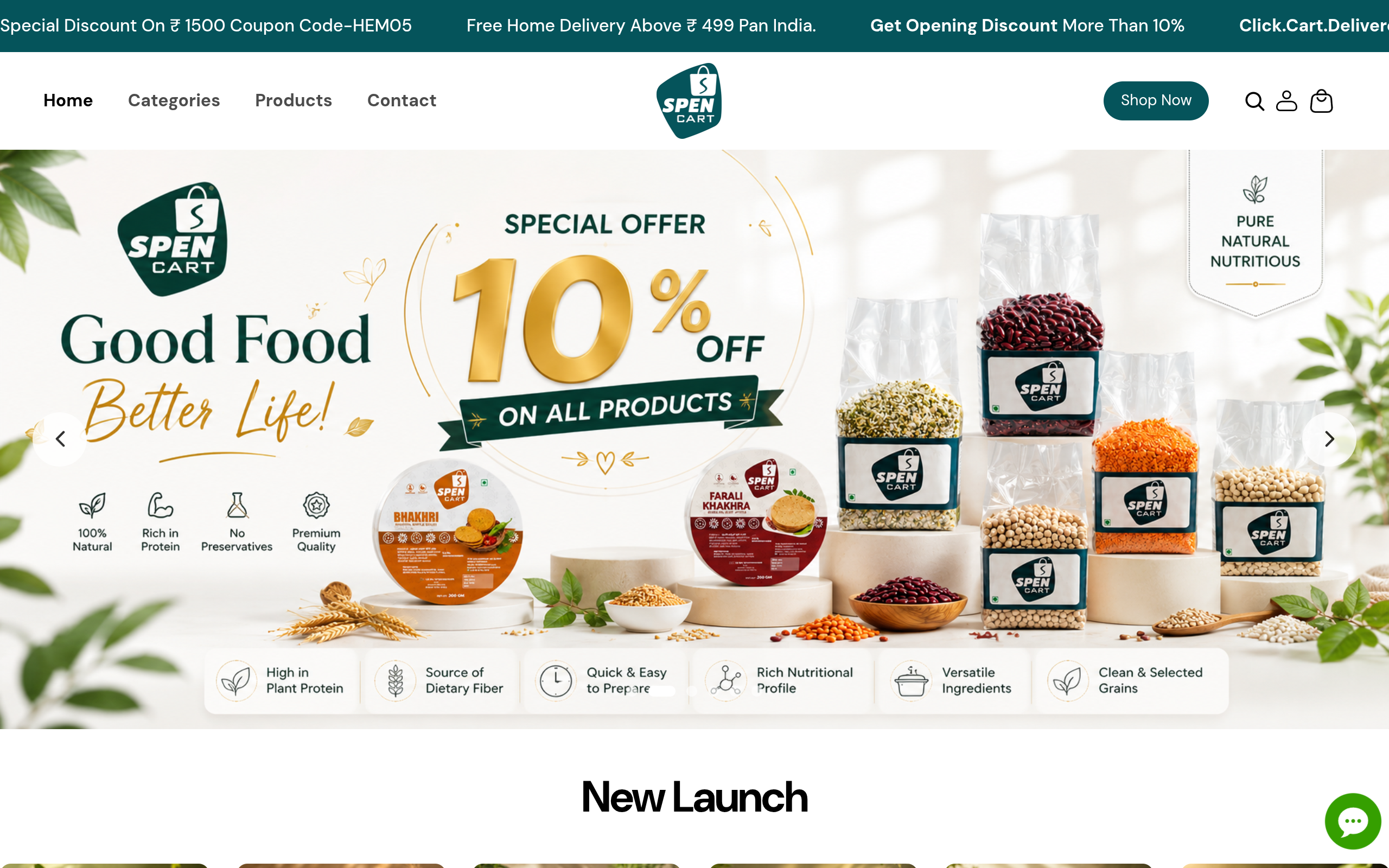 Screenshot of spencart.online