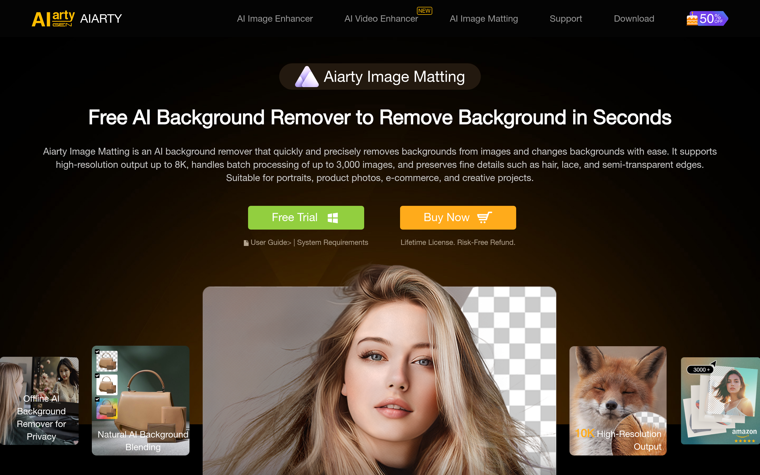AI Background Remover to Remove Background in Seconds 介面截圖