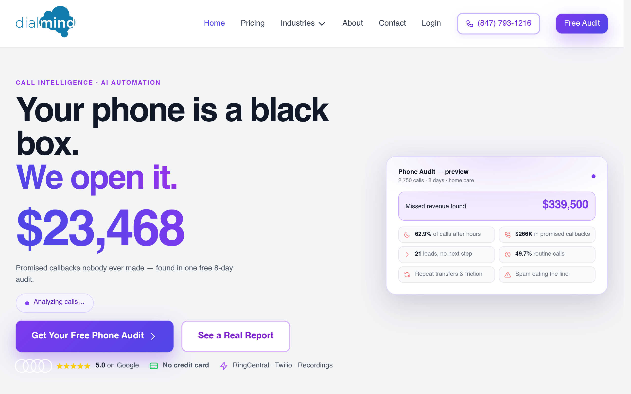 DialMind screenshot