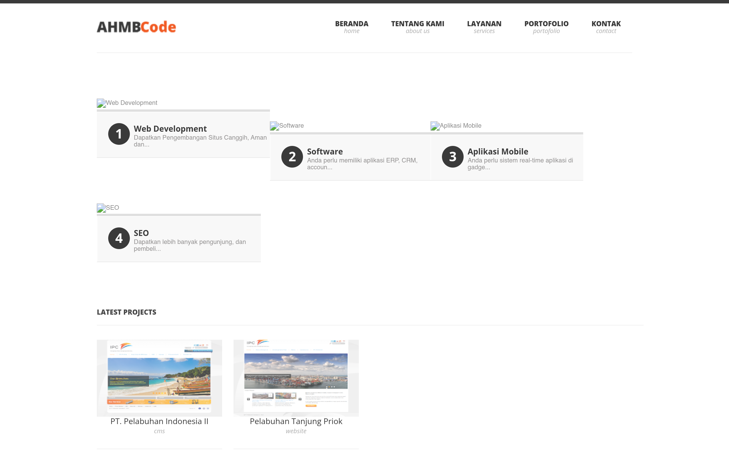 Screenshot of ahmbcode.com