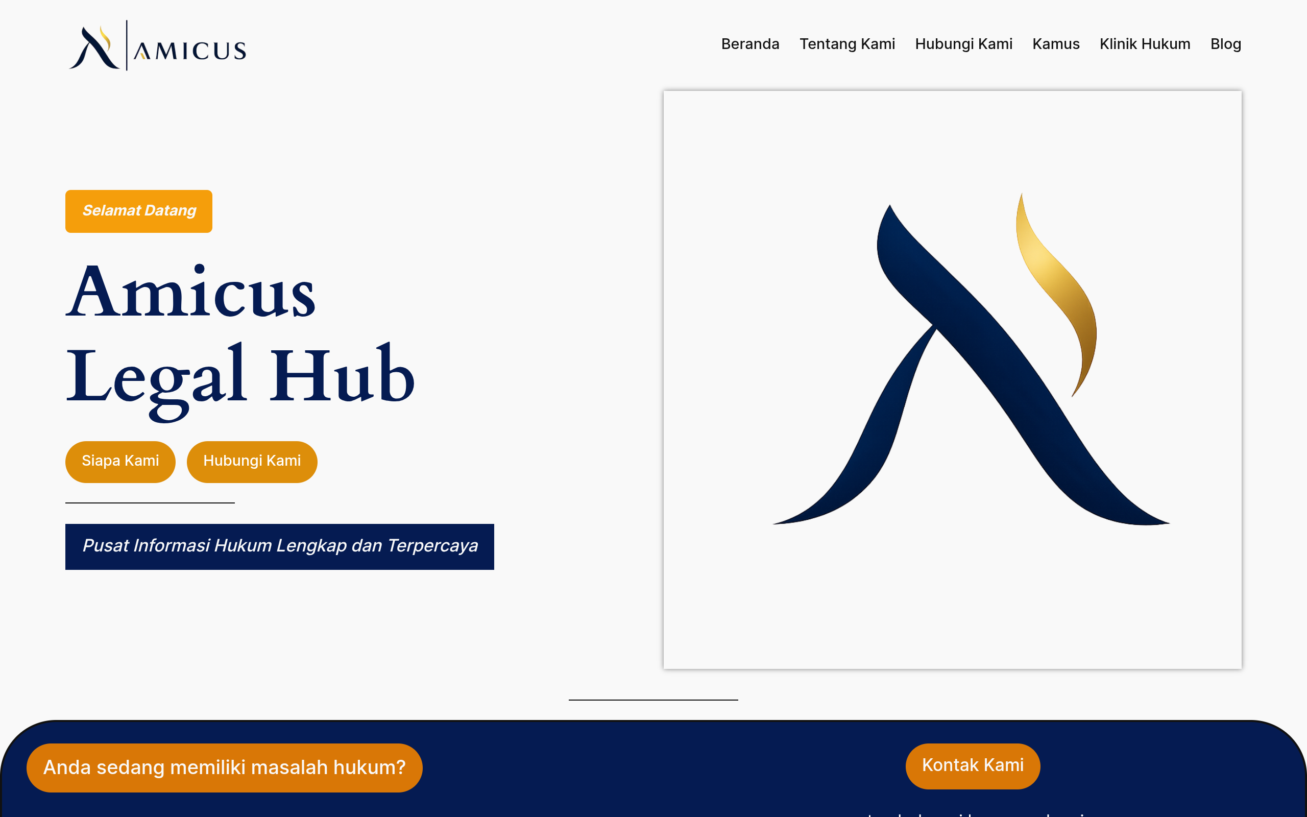 Screenshot of amicus.id