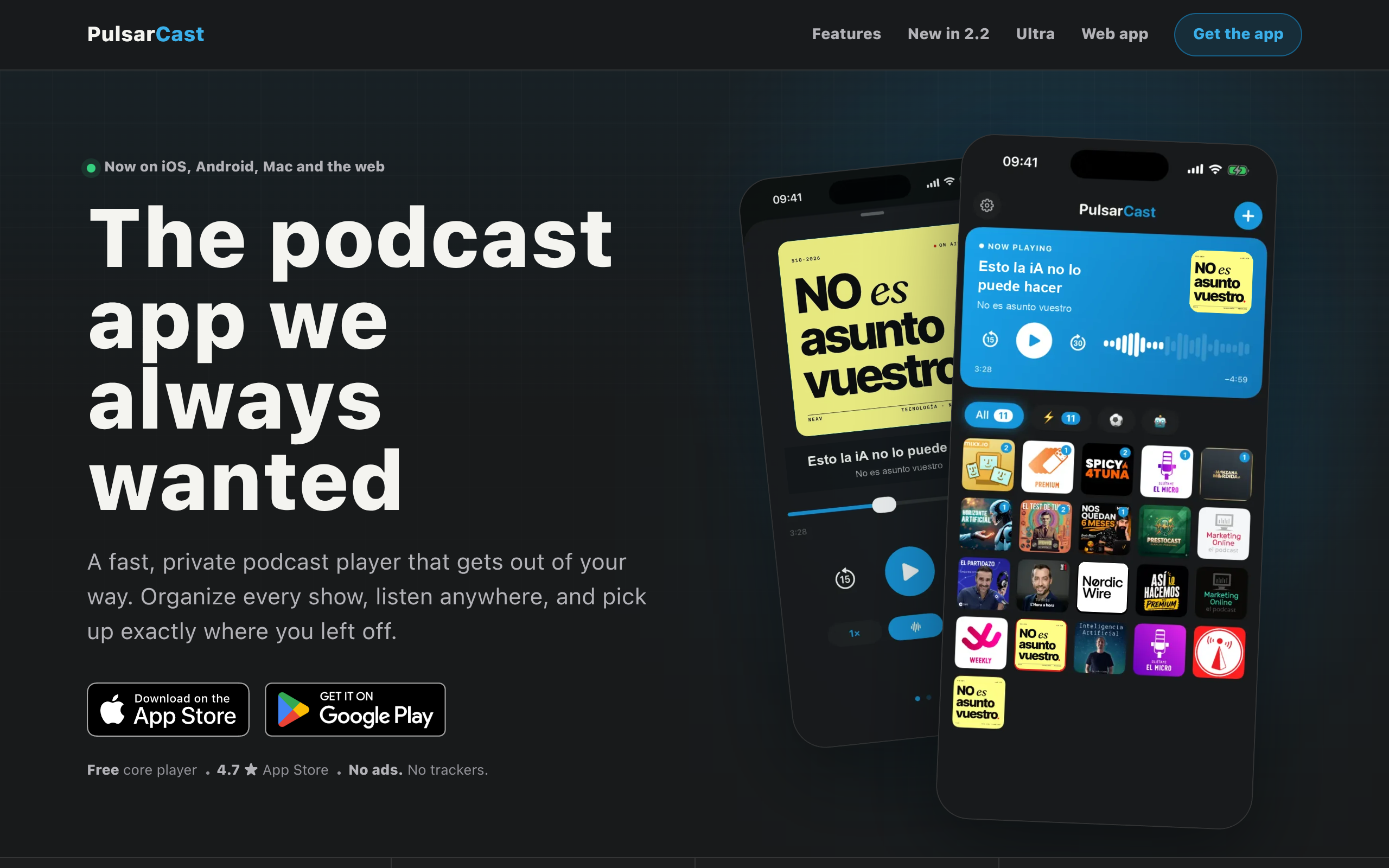 PulsarCast screenshot – image 1