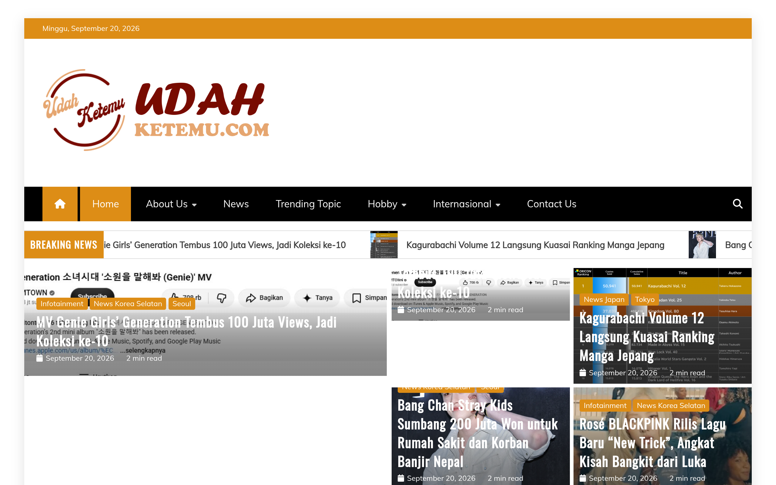 Screenshot of udahketemu.com