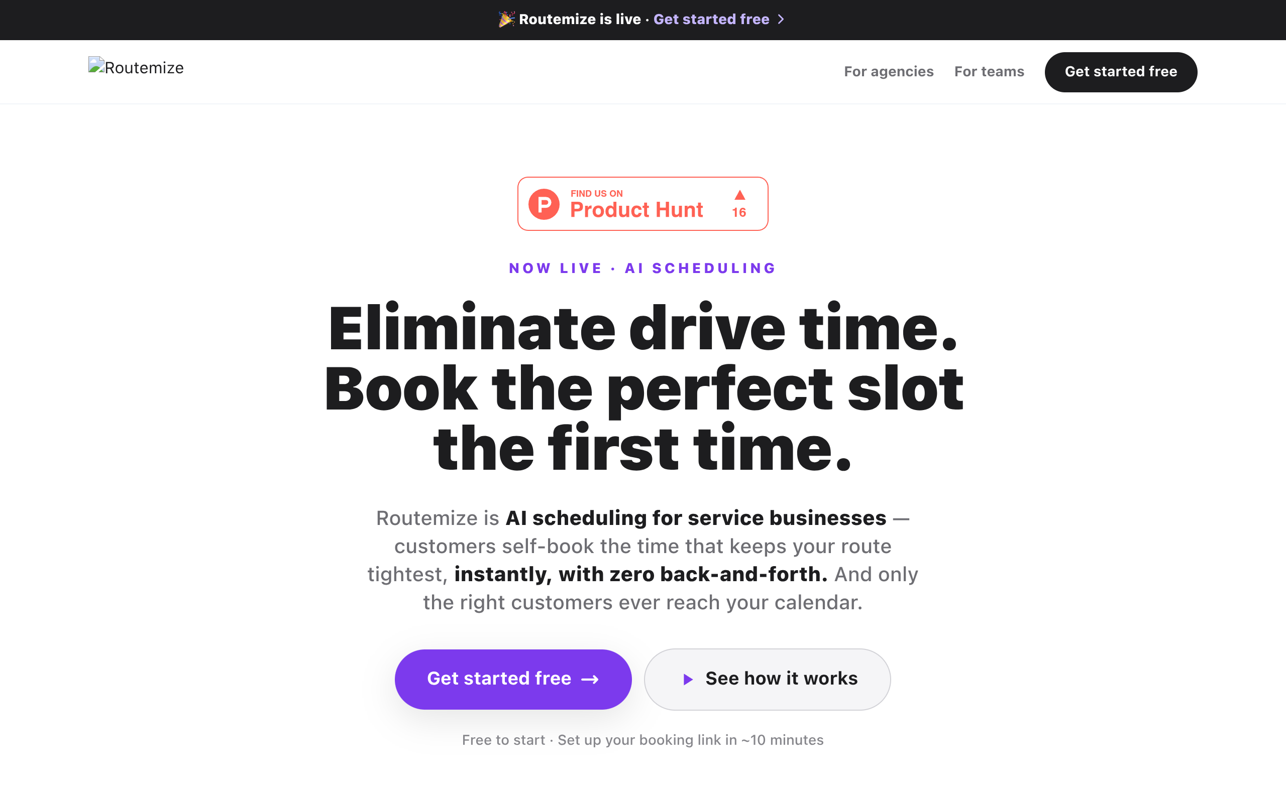 Routemize™ screenshot – image 1