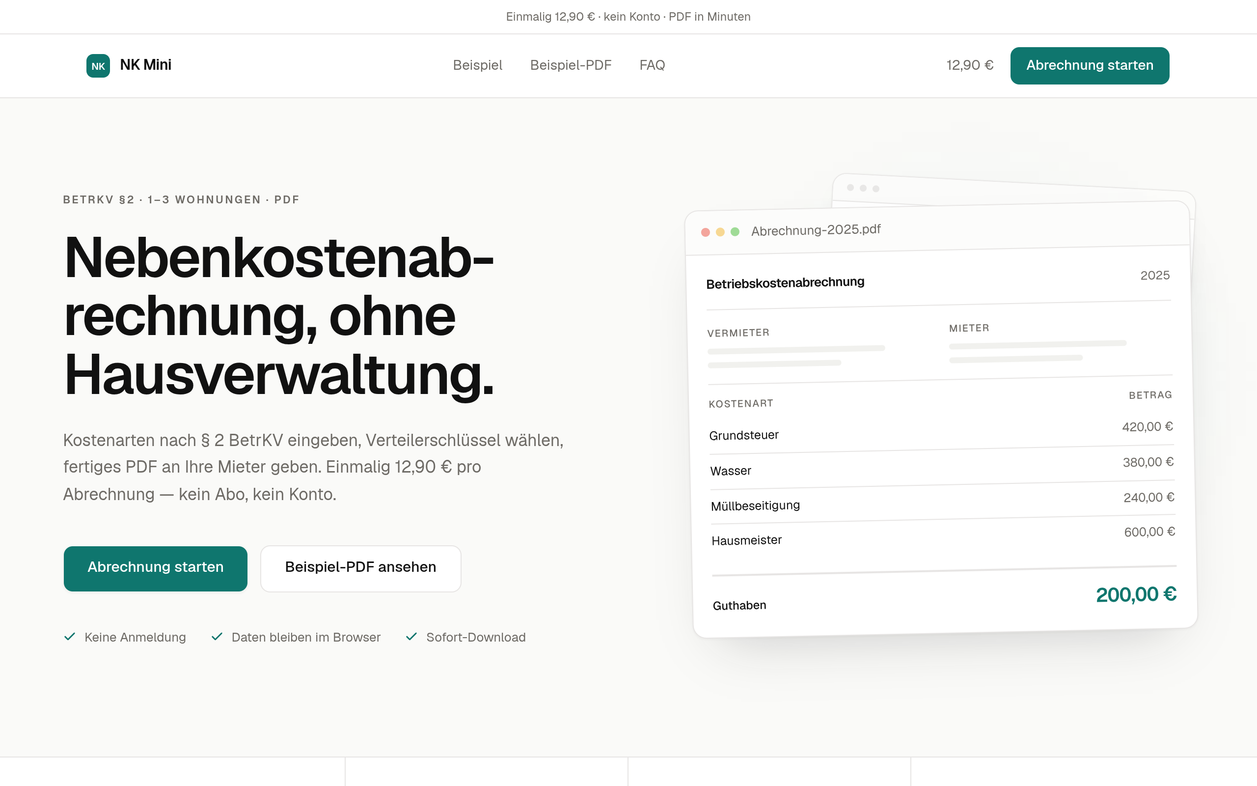 NK Mini screenshot, image 1