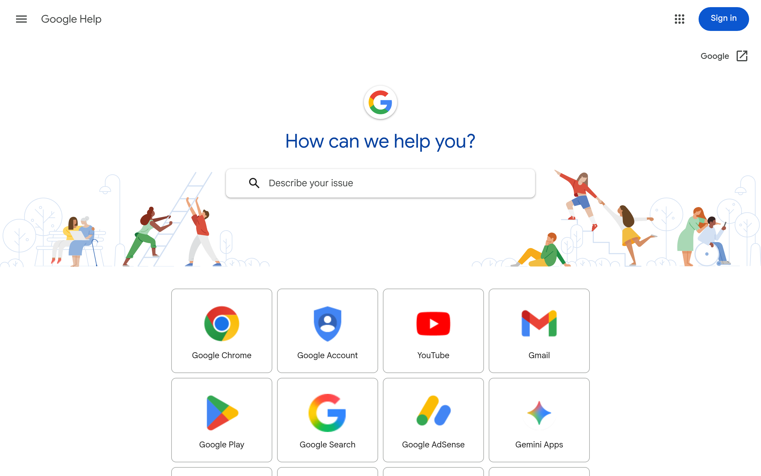 Screenshot of support.google.com