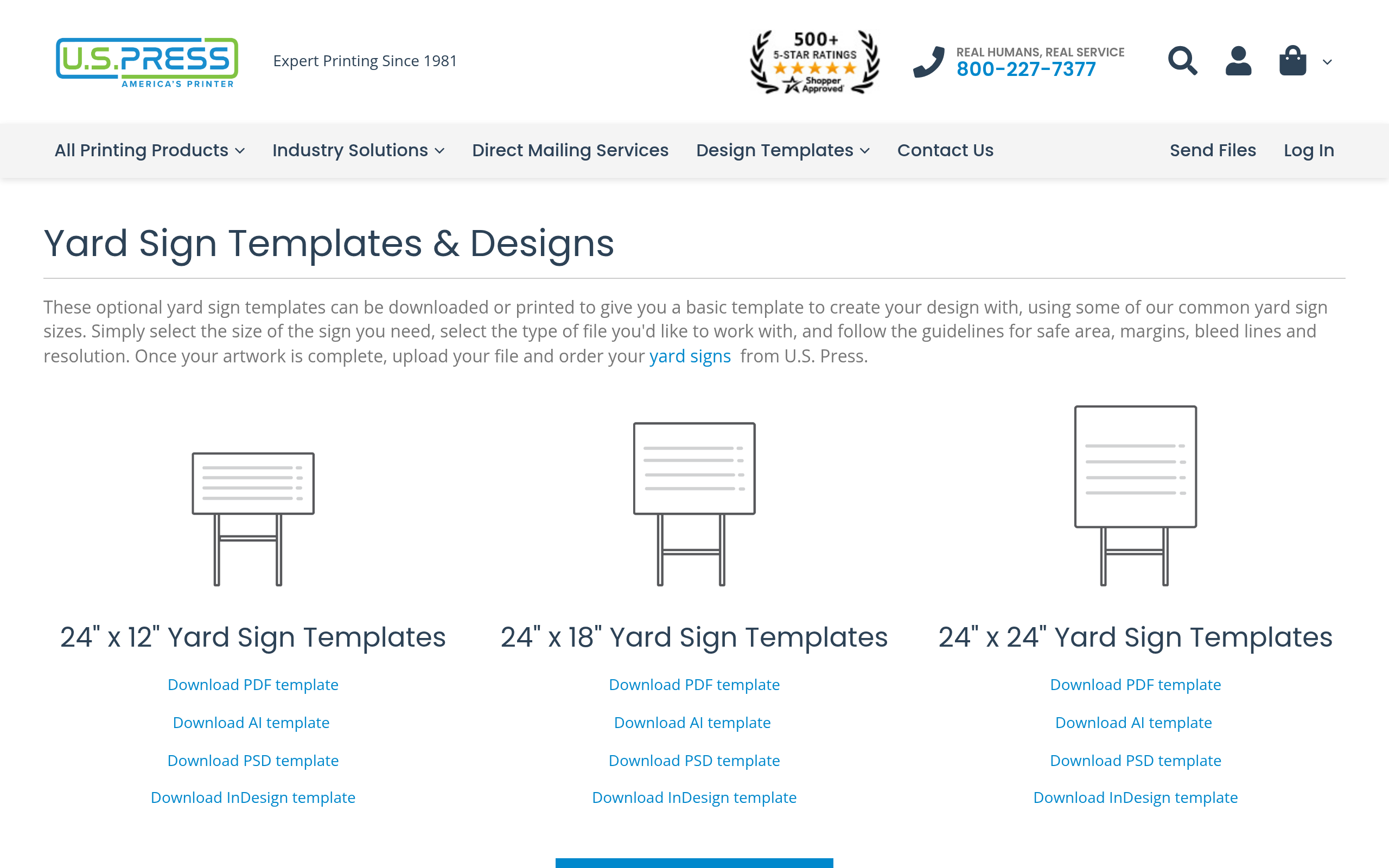 Use a Yard Sign Design Template Screenshot