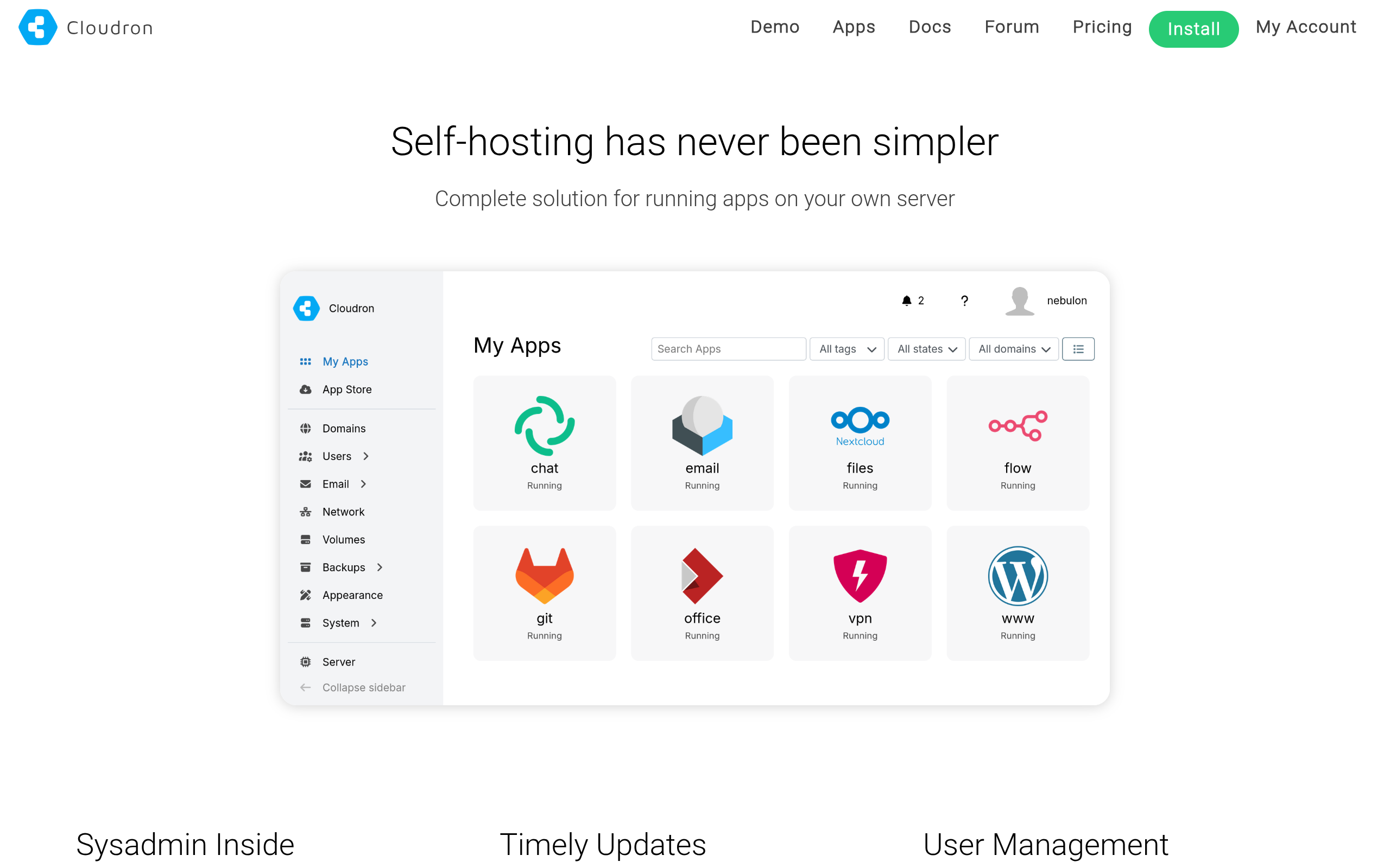 Cloudron screenshot – image 1