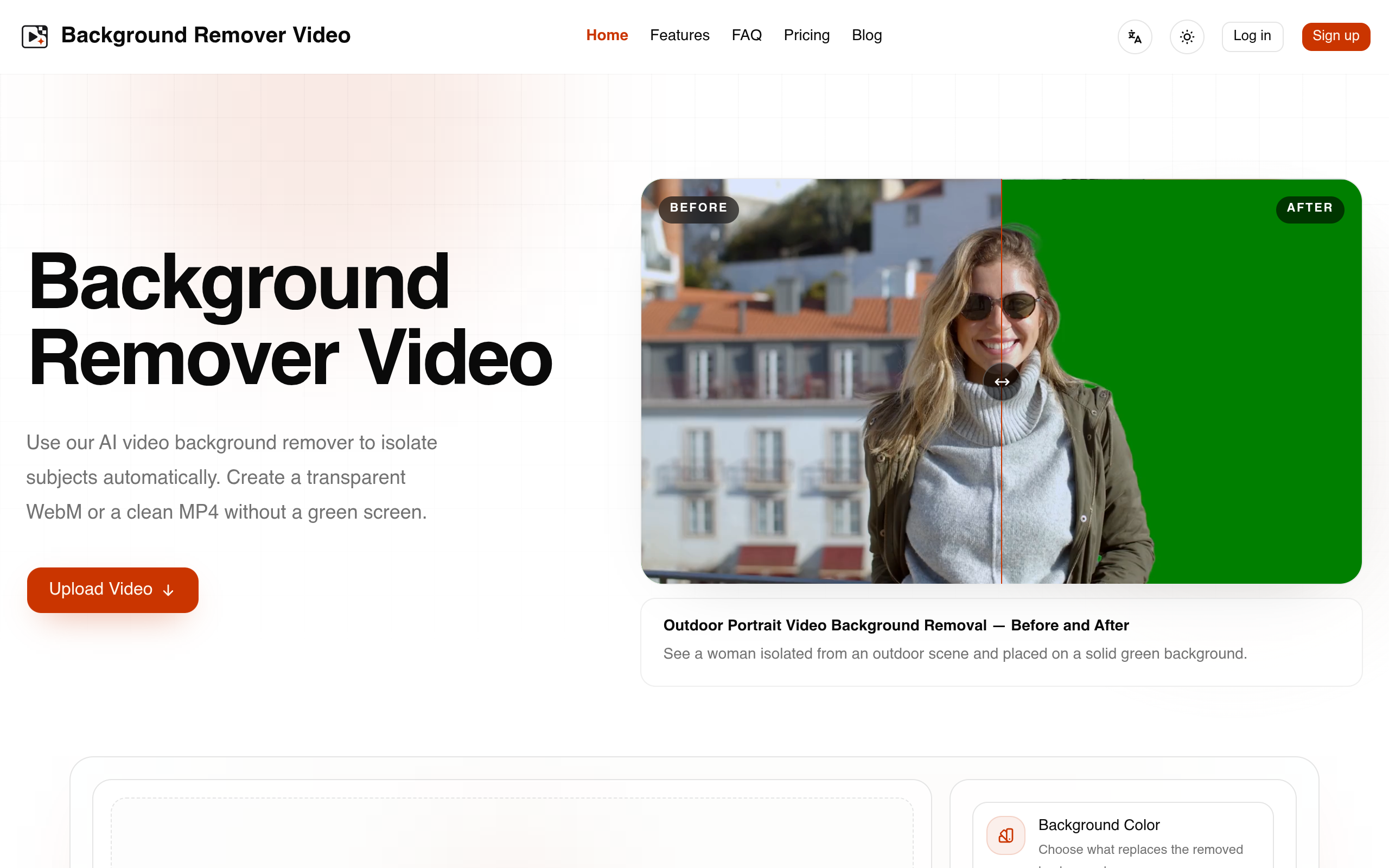 Background Remover Video screenshot, image 1