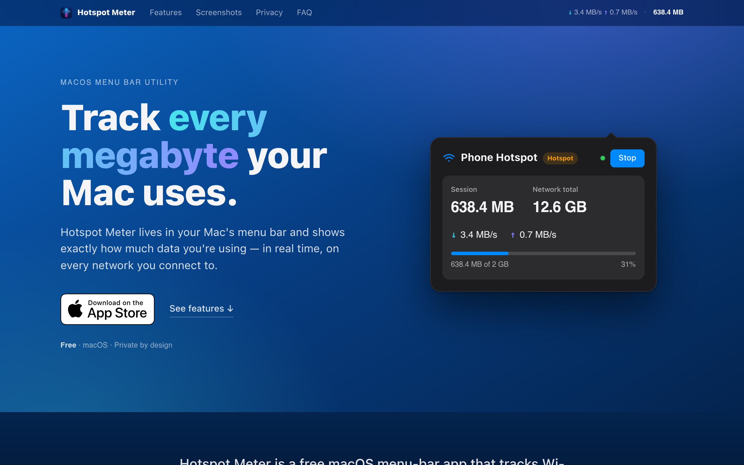 Hotspot Meter screenshot – image 1