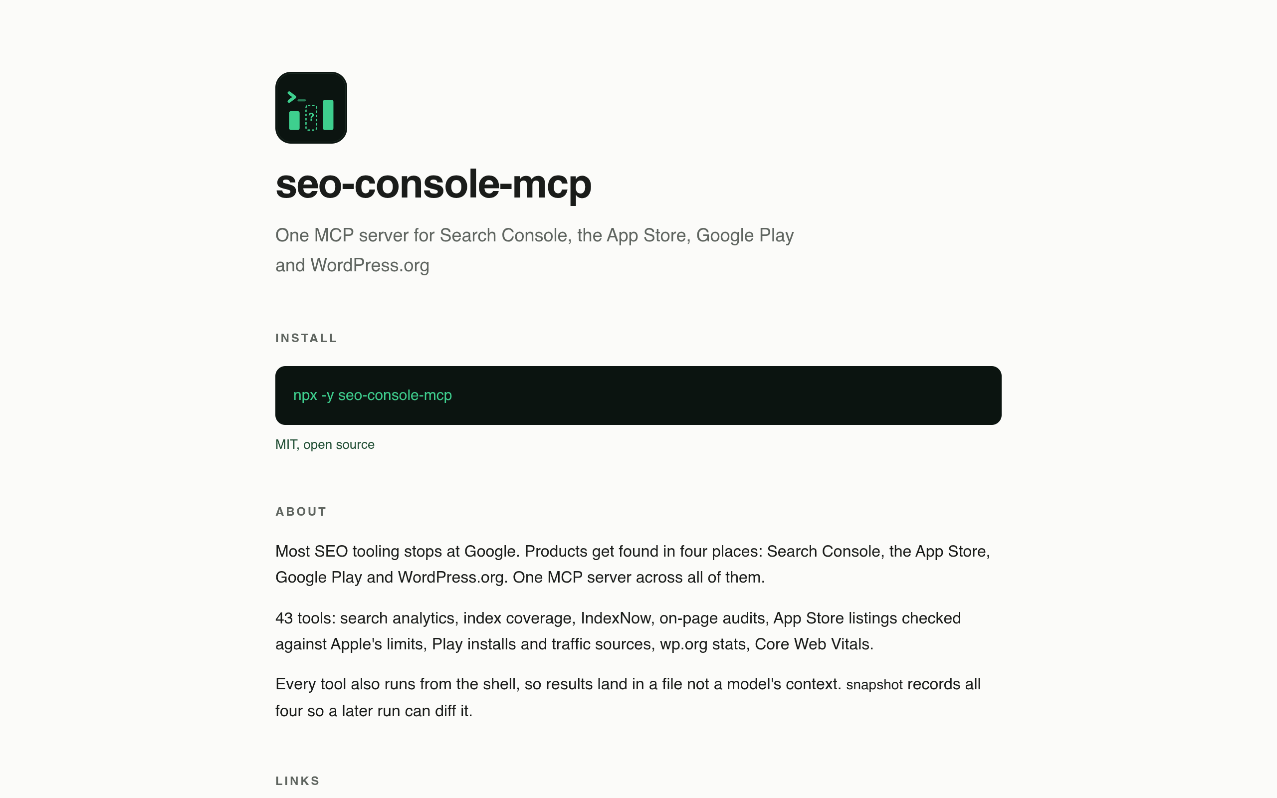 seo-console-mcp screenshot, image 1